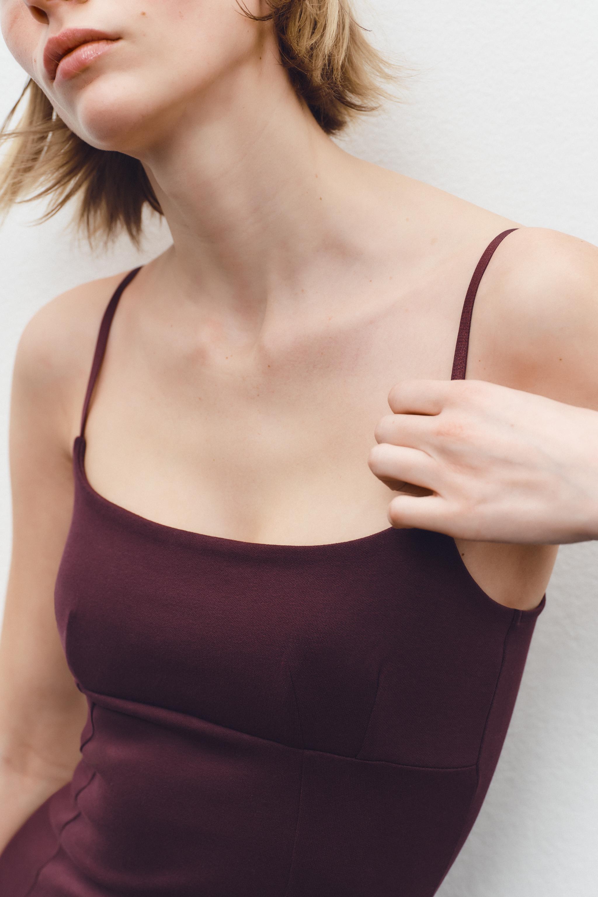 INTERLOCK STRAPPY DRESS