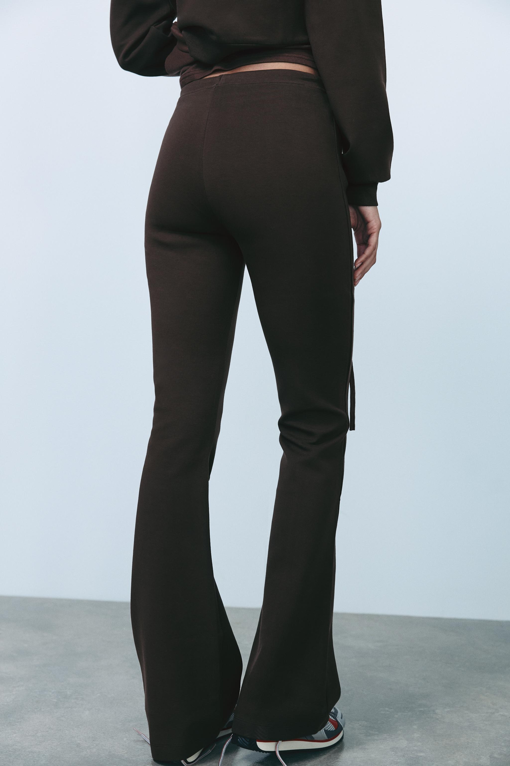 INTERLOCK STITCH BELL BOTTOM TROUSERS