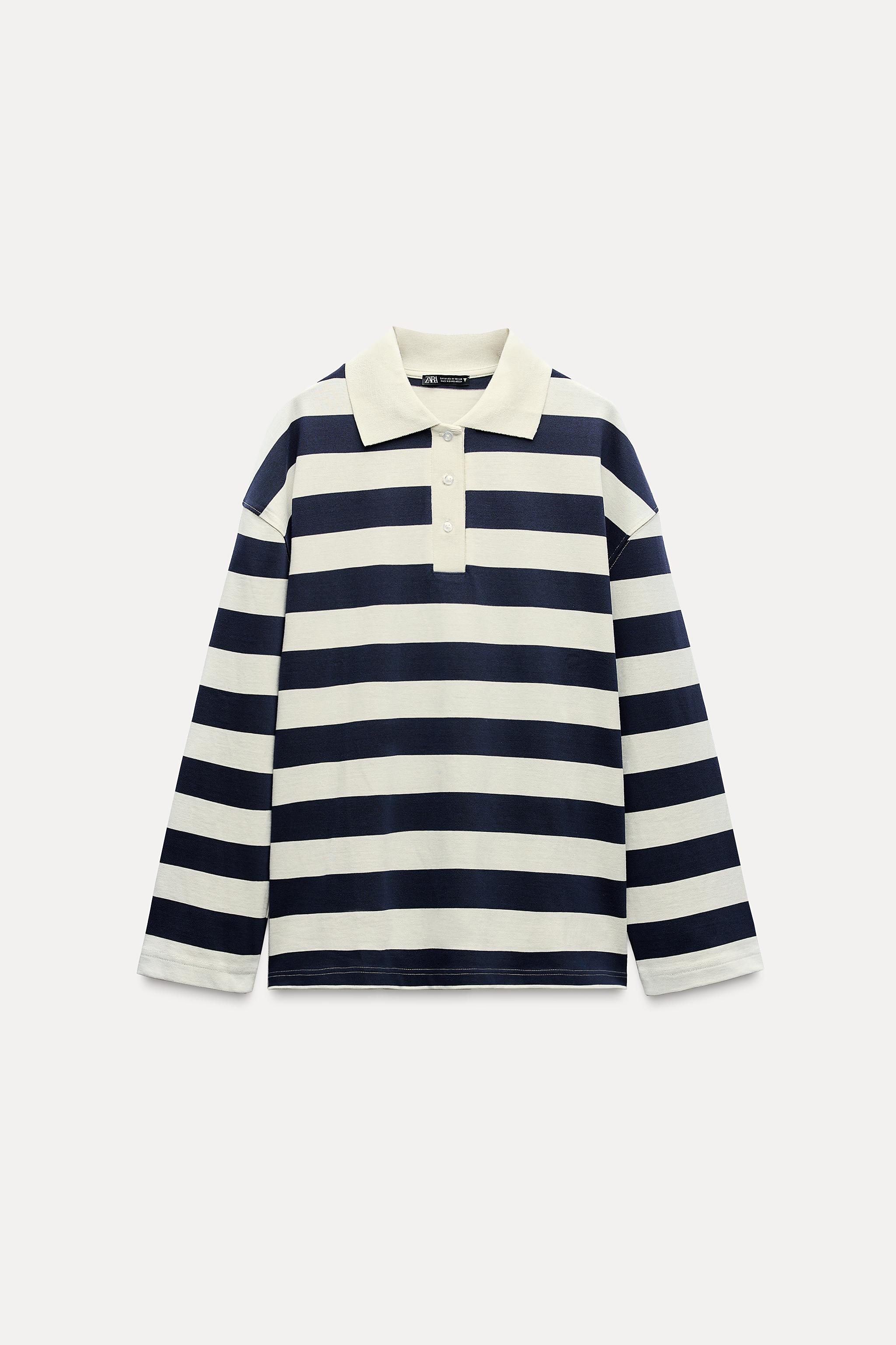 STRIPED HEAVY COTTON POLO SHIRT