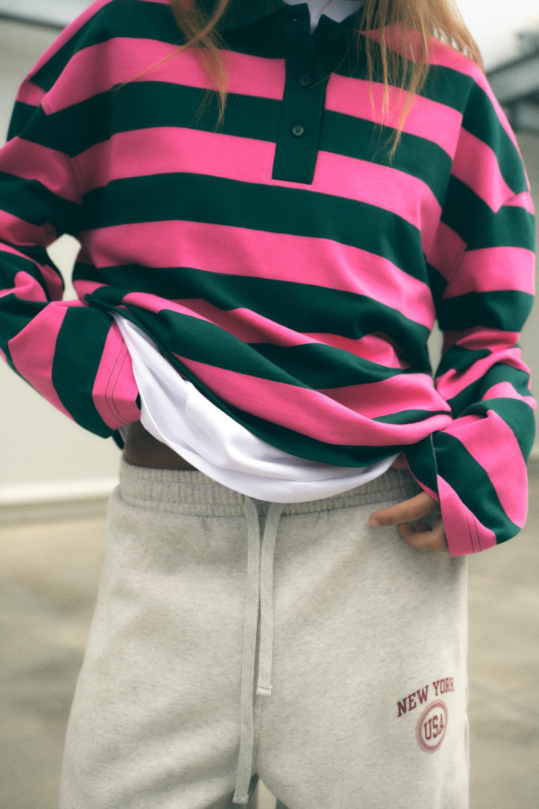 STRIPED HEAVY COTTON POLO SHIRT