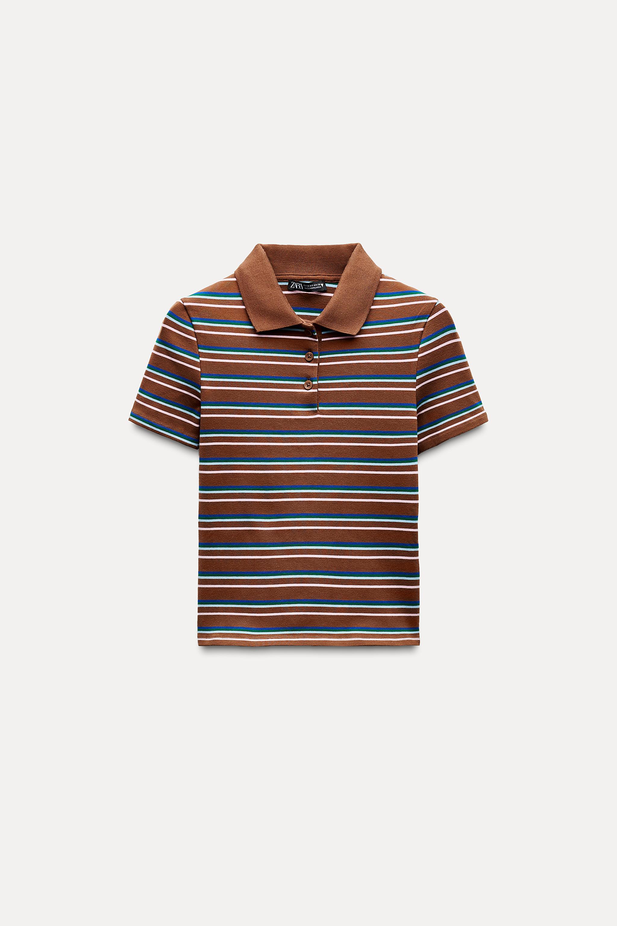 STRIPED POLO T-SHIRT