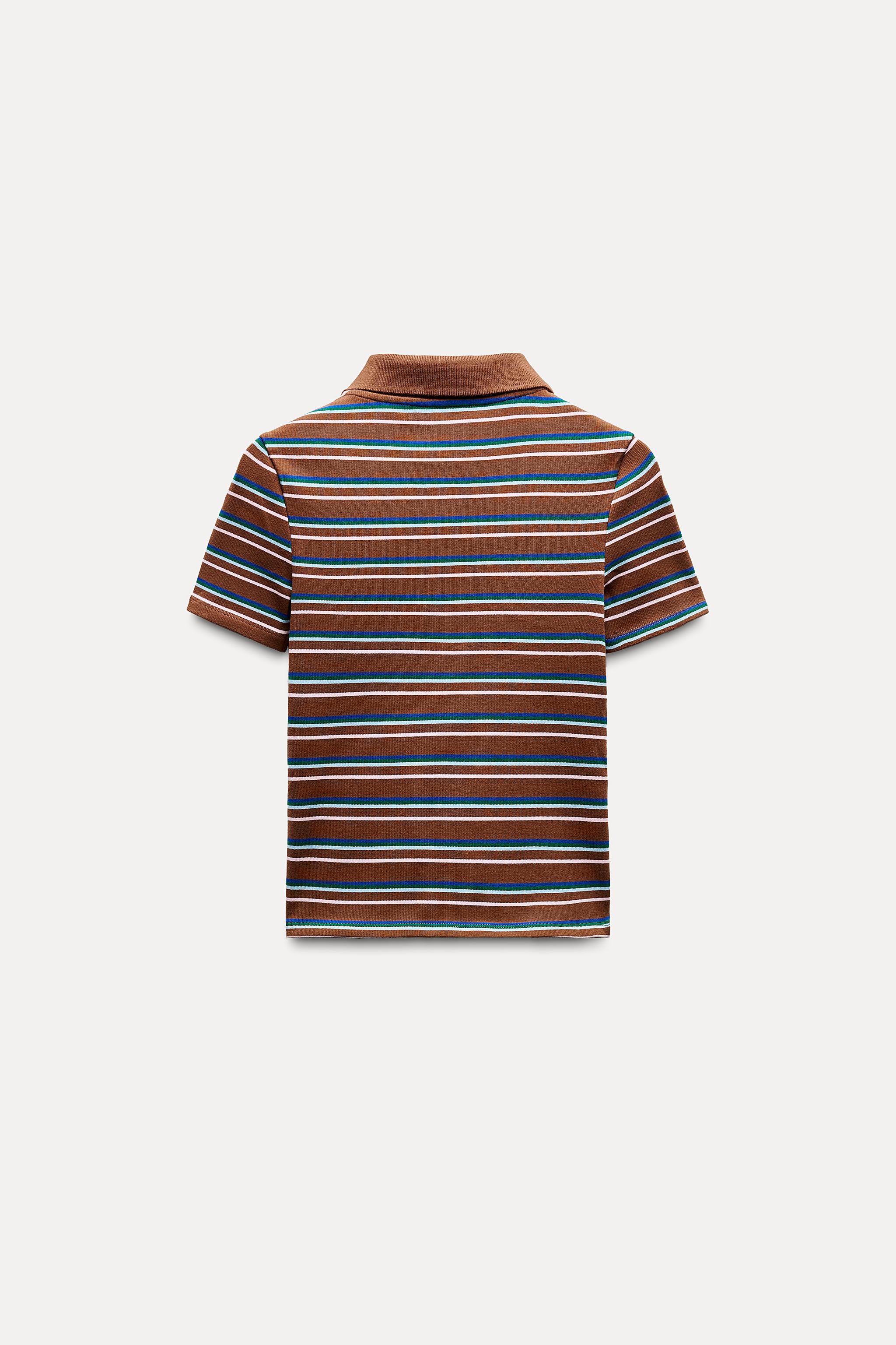 STRIPED POLO T-SHIRT