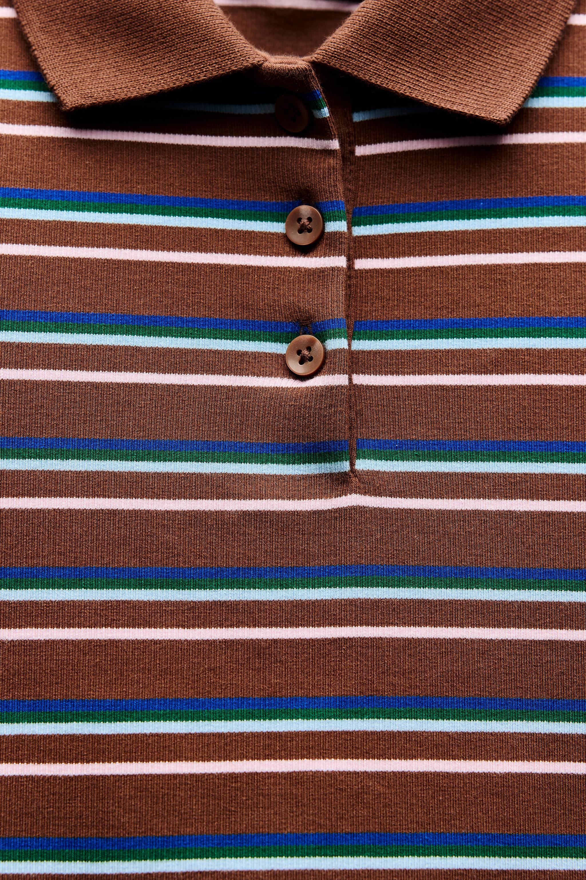 STRIPED POLO T-SHIRT