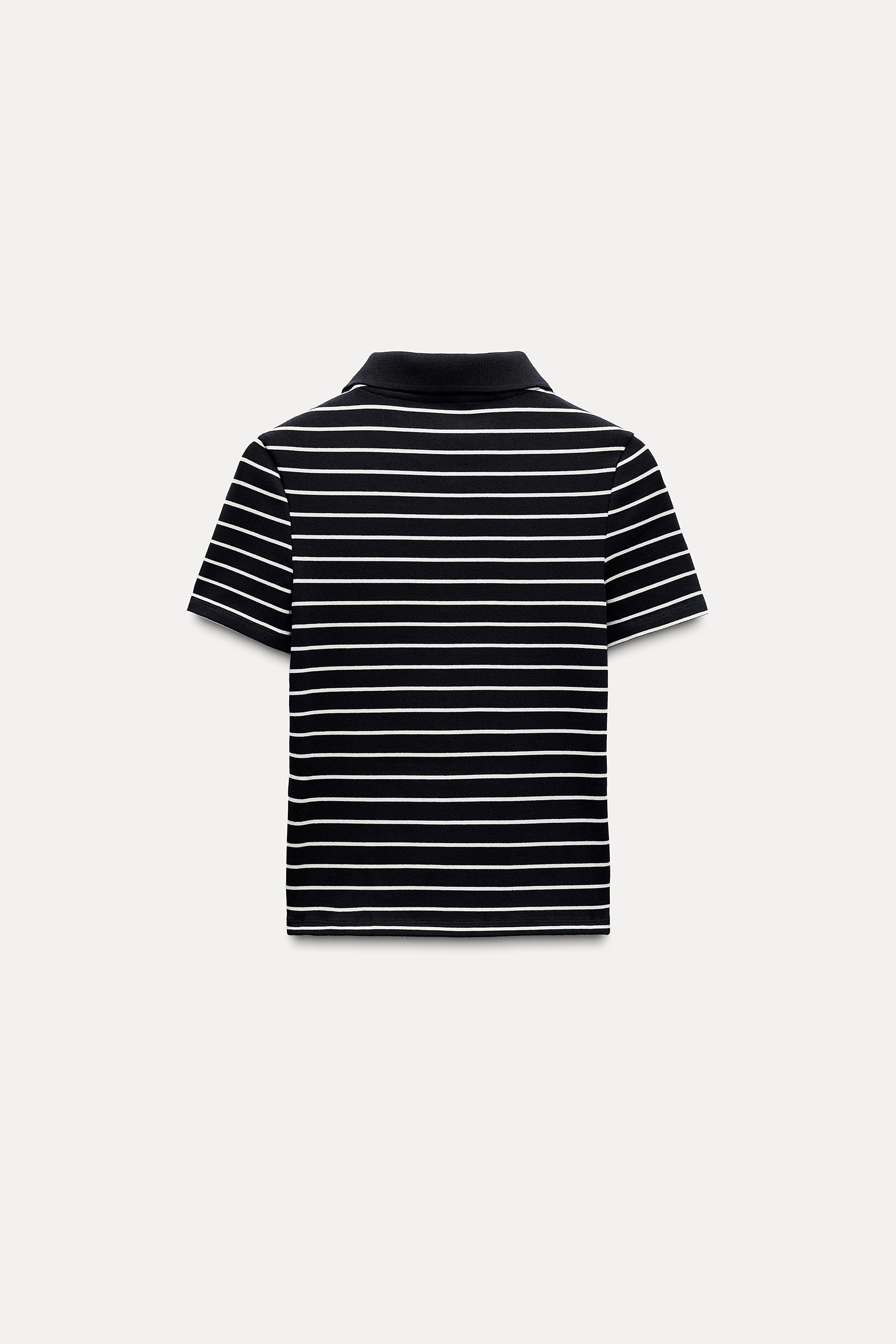 STRIPED POLO T-SHIRT