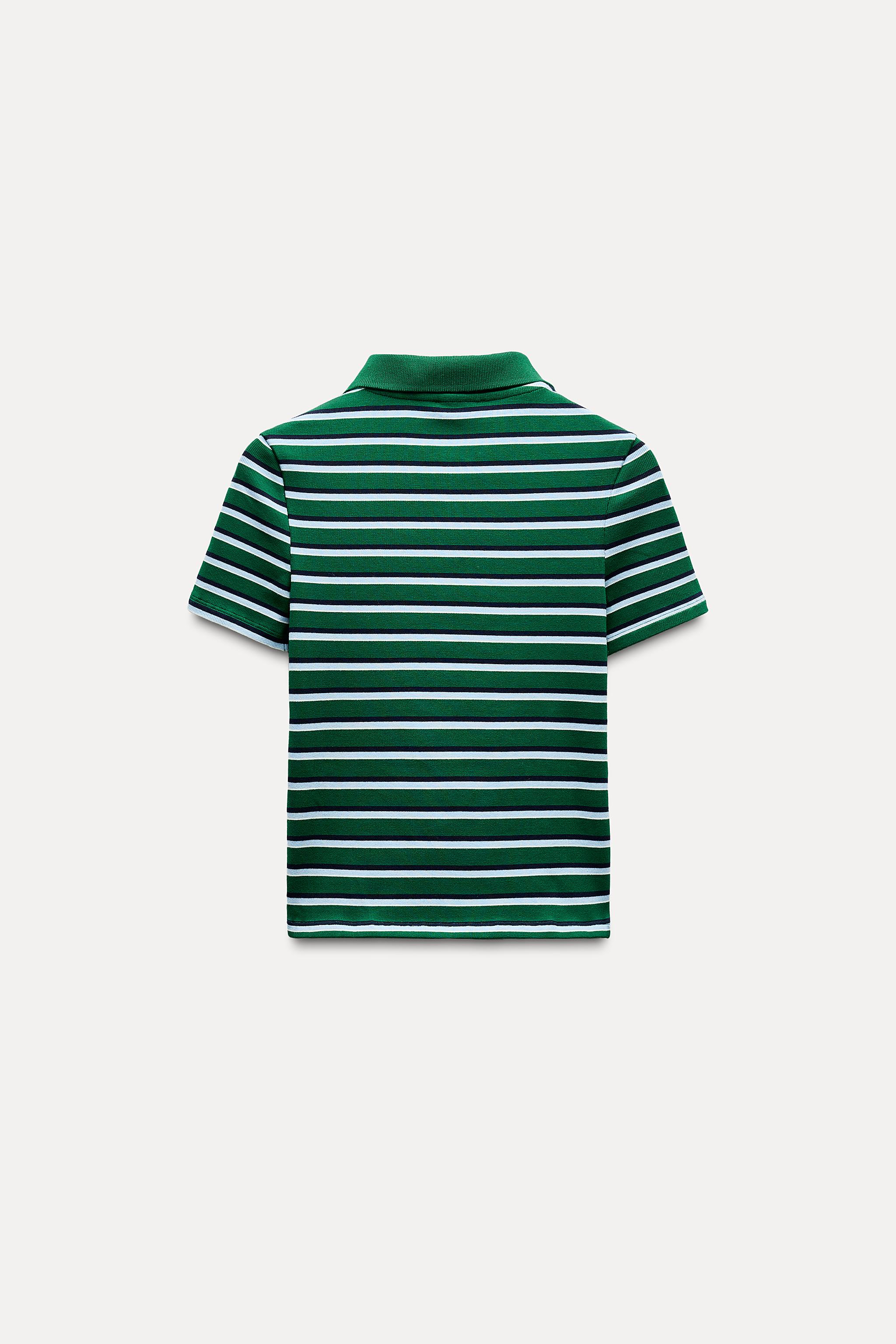 STRIPED POLO T-SHIRT