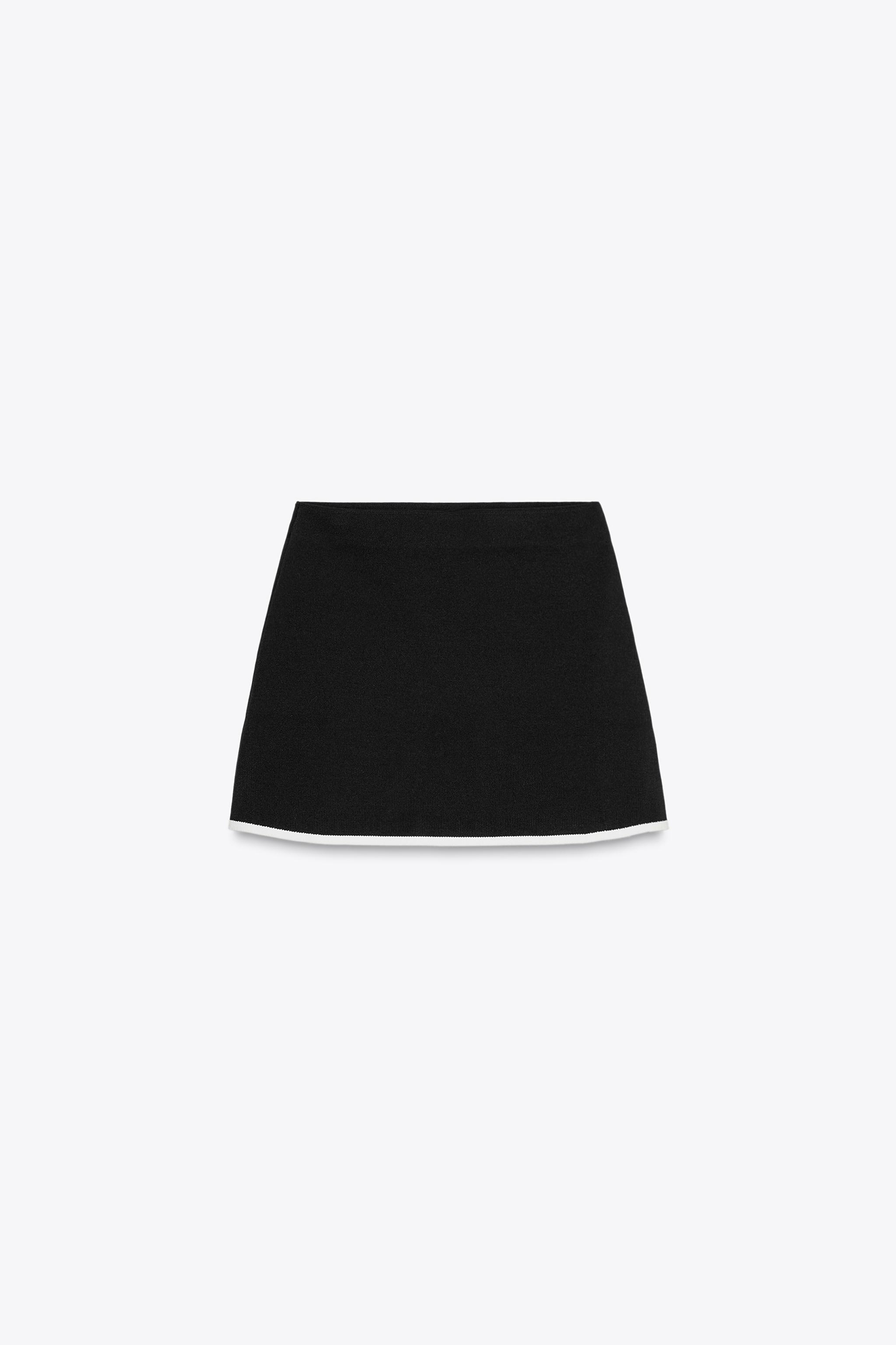 CONTRAST TRIM MINI SKIRT
