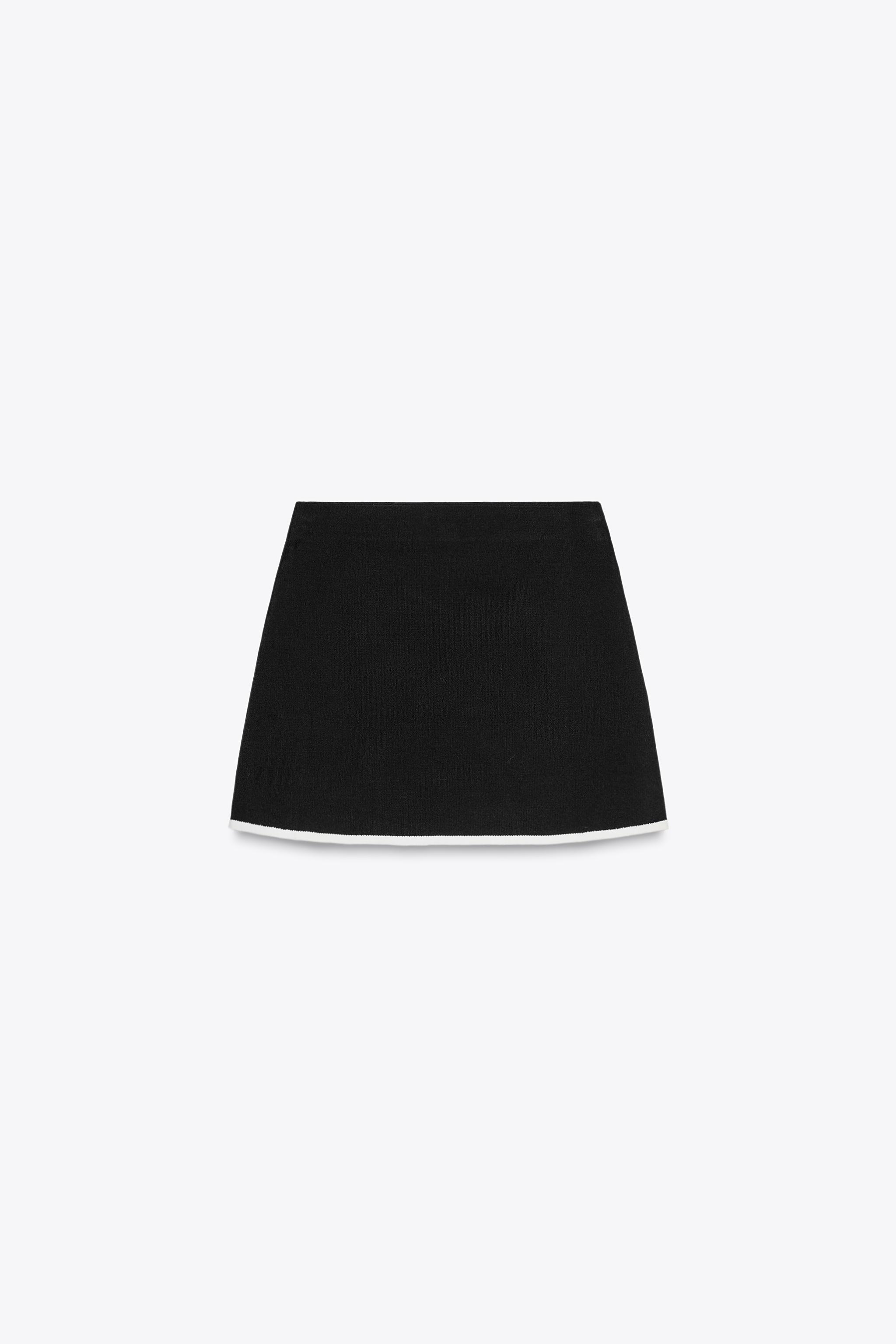 CONTRAST TRIM MINI SKIRT