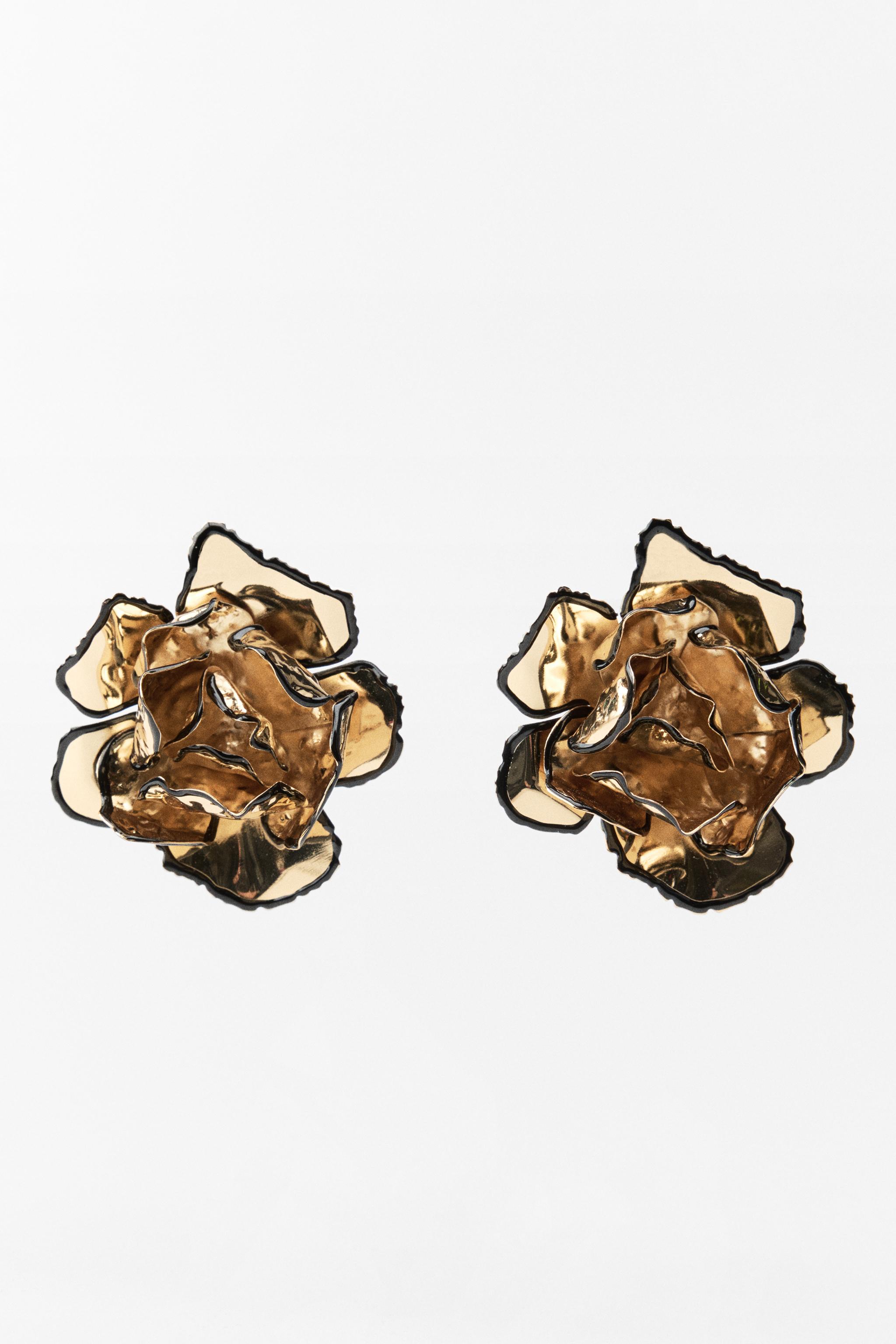 ENAMELLED FLORAL EARRINGS