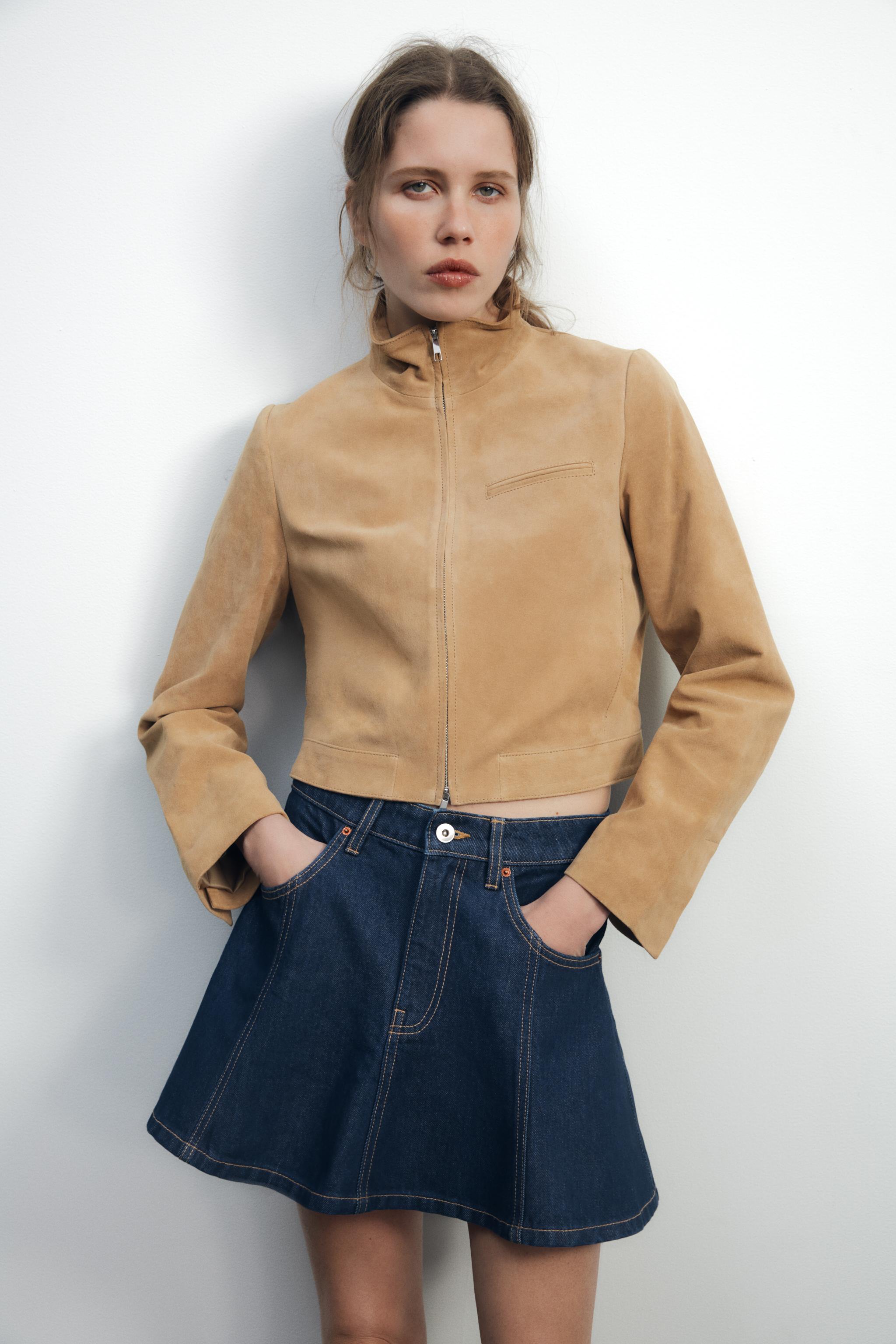DENIM TRF MINI SKIRT