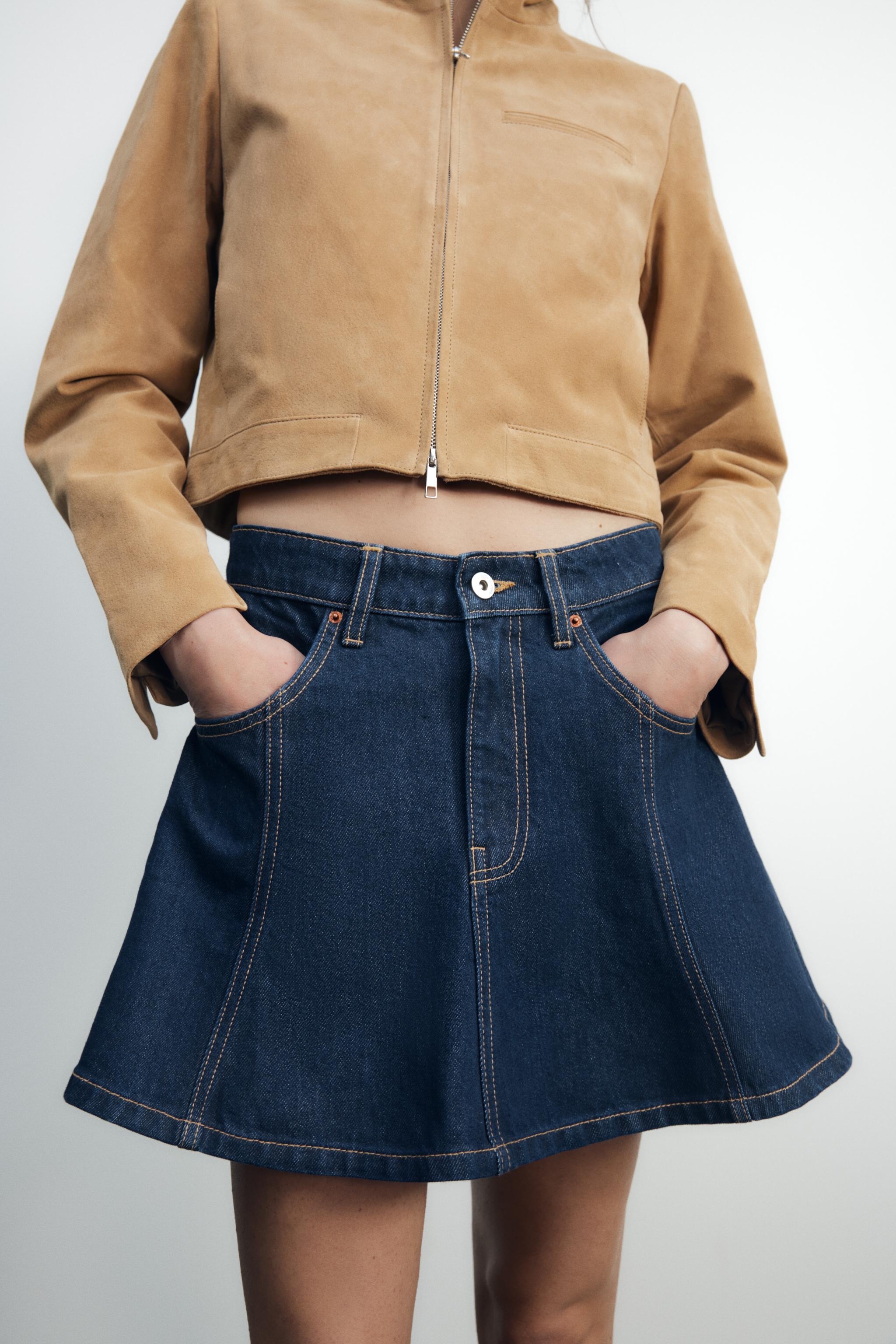 DENIM TRF MINI SKIRT