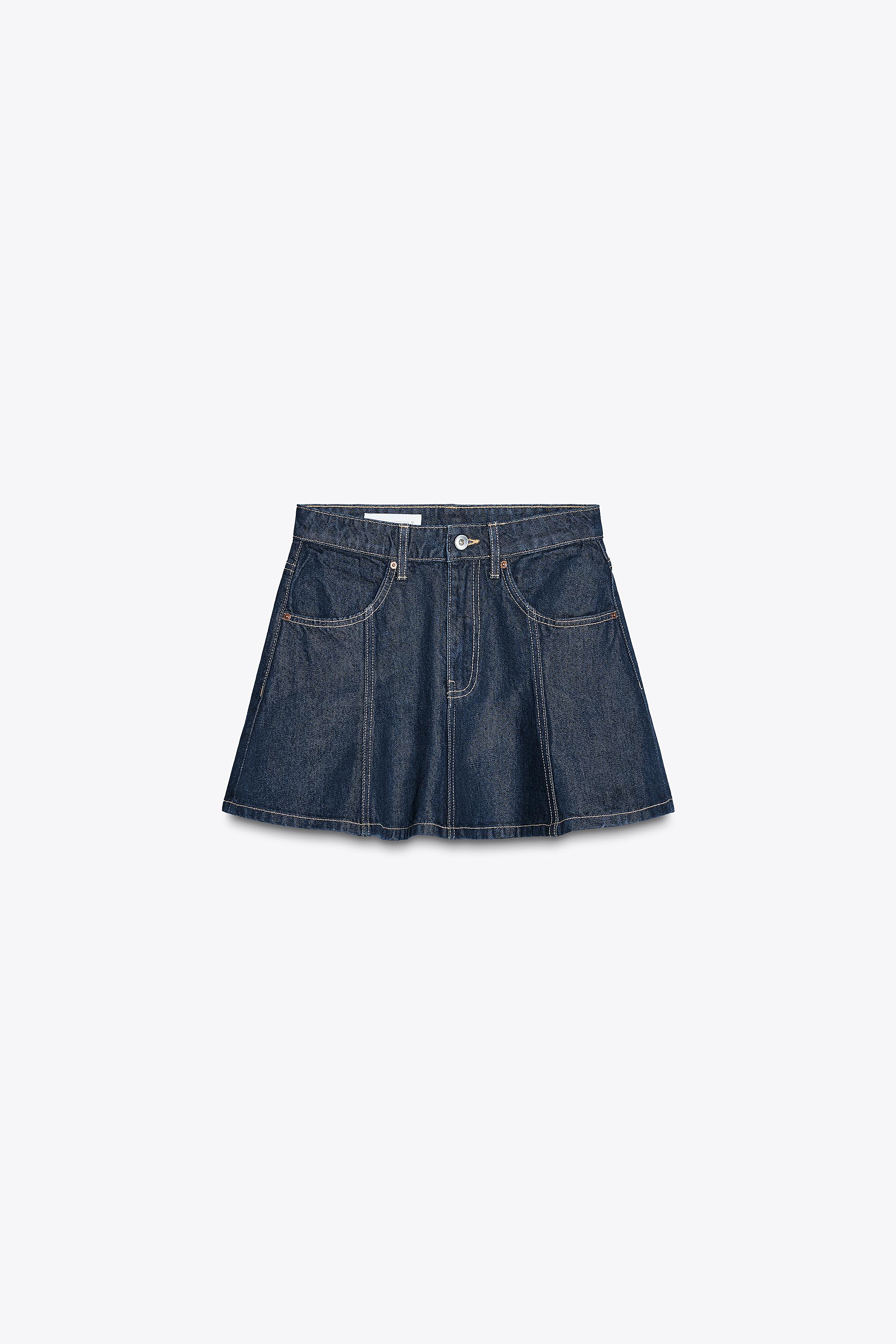 DENIM TRF MINI SKIRT