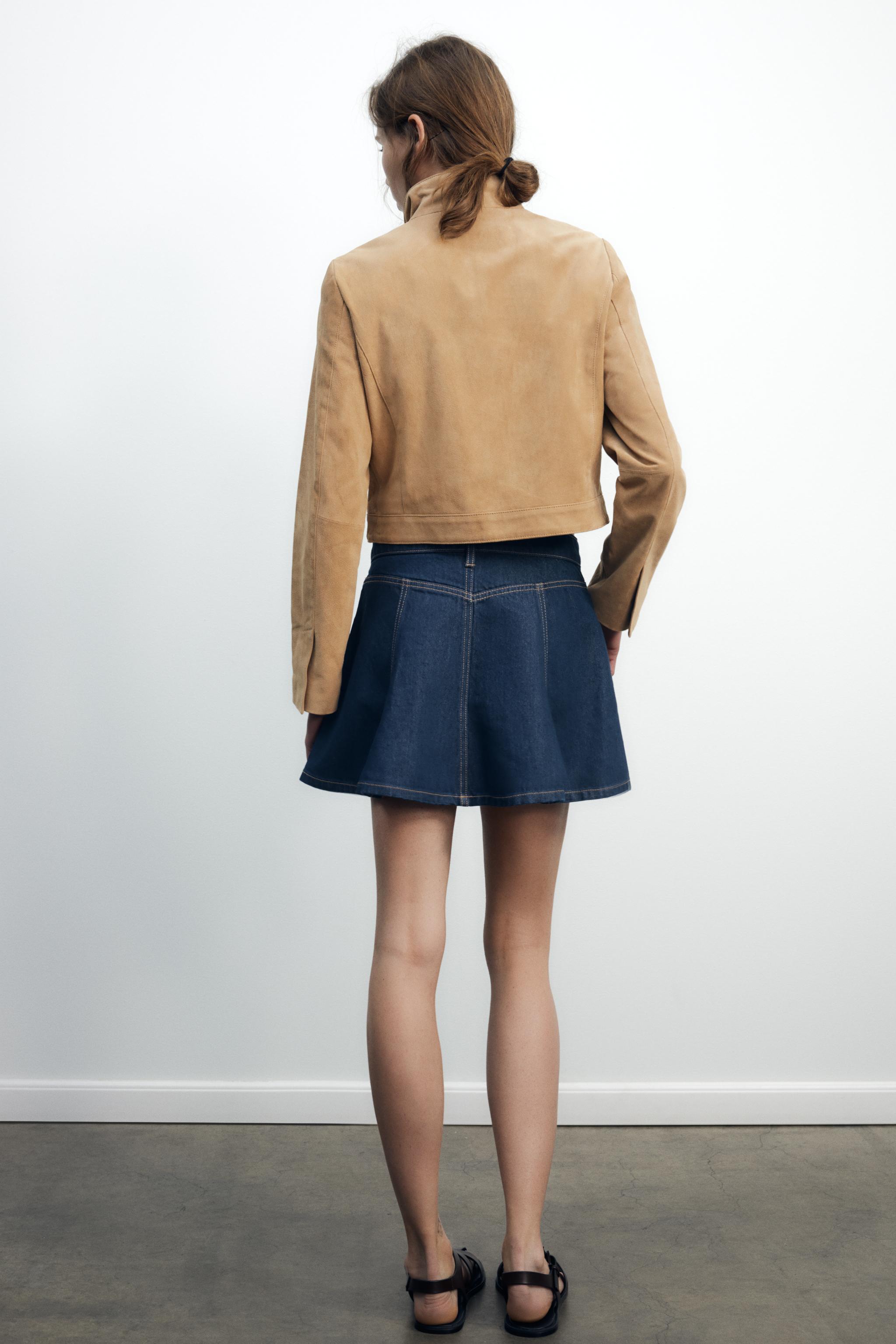 DENIM TRF MINI SKIRT