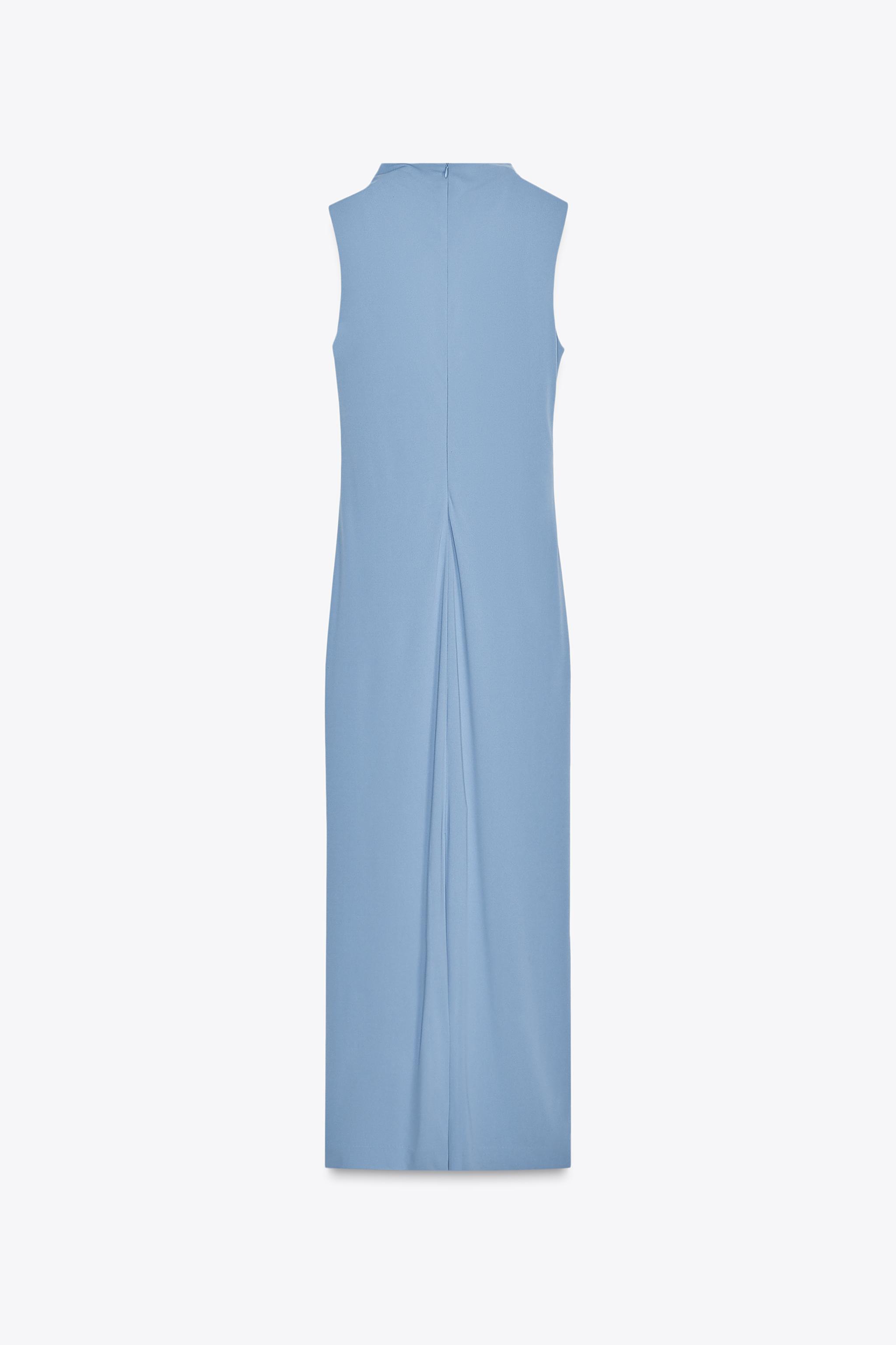 DRAPED MIDI DRESS
