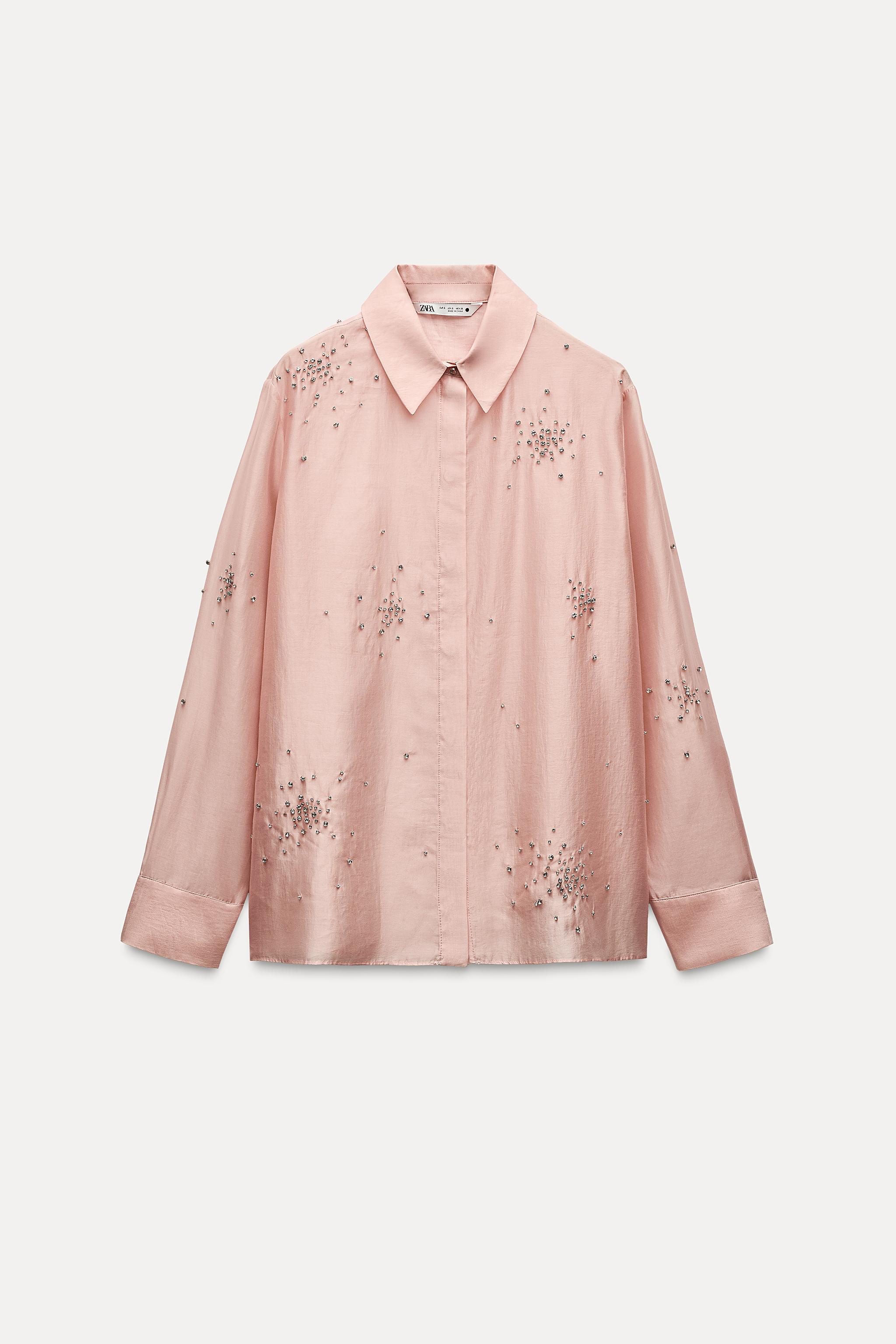 ZW COLLECTION EMBROIDERED SHIRT WITH JEWELS