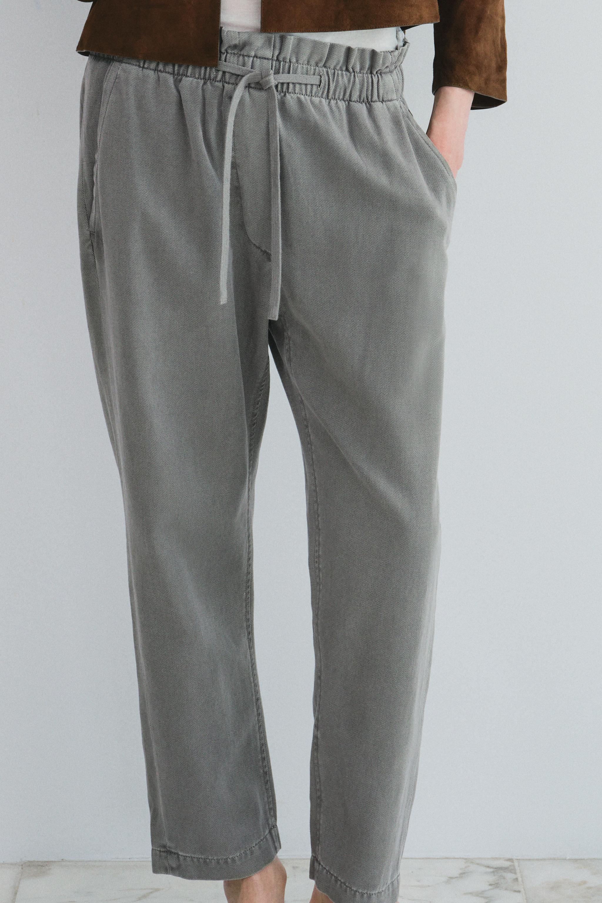 ZW COLLECTION PYJAMA-STYLE JOGGERS