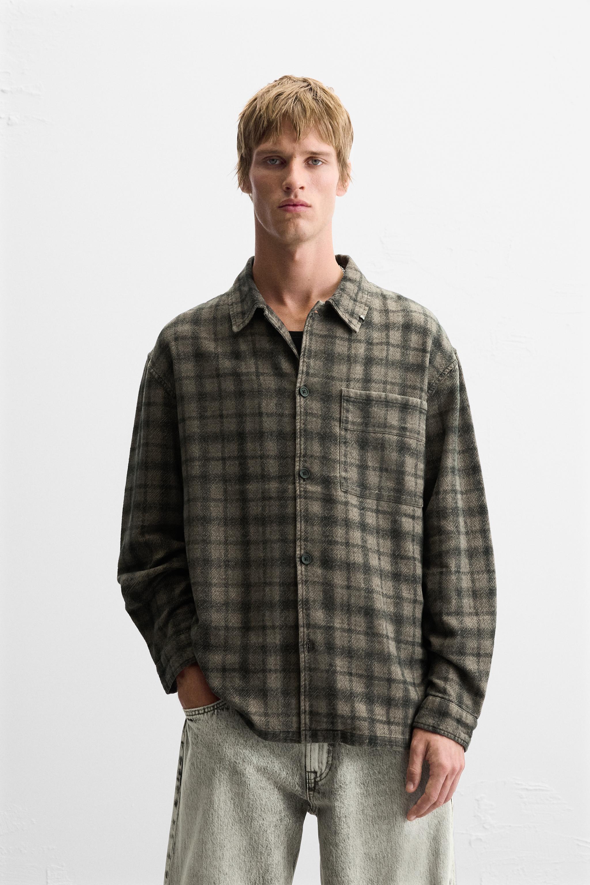 CHECK PIERCING OVERSHIRT