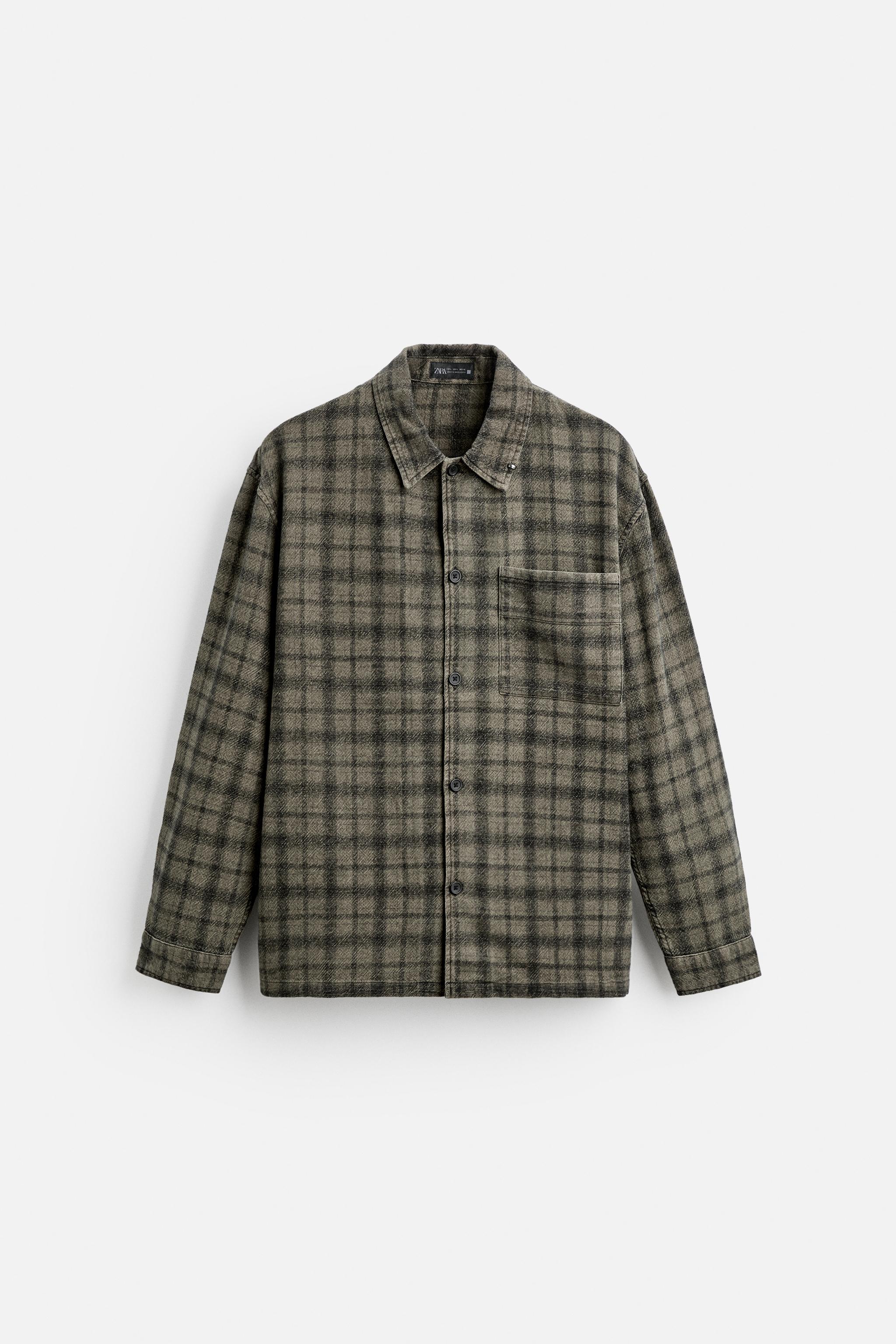 CHECK PIERCING OVERSHIRT