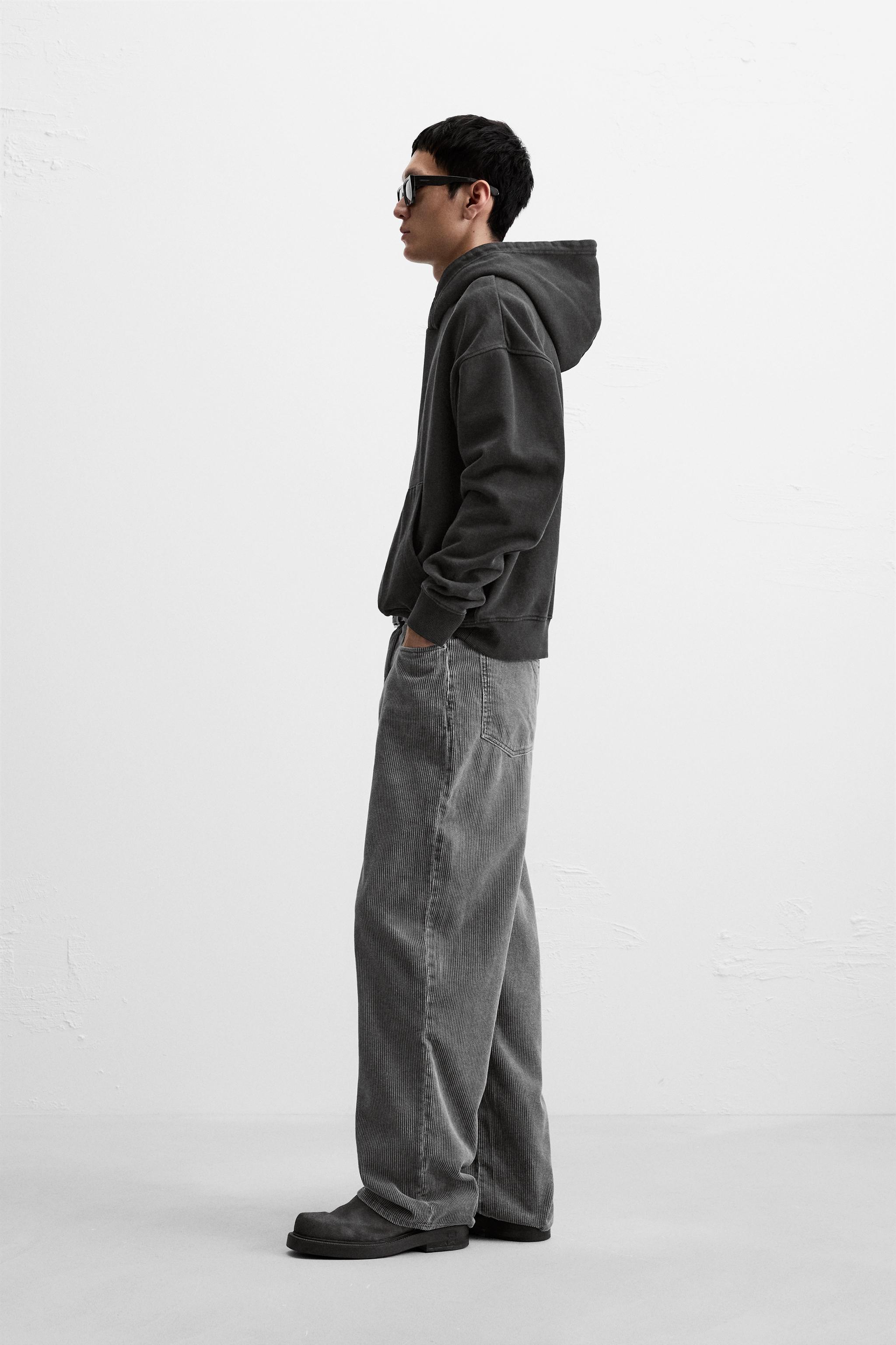 RELAXED FIT CORDUROY TROUSERS