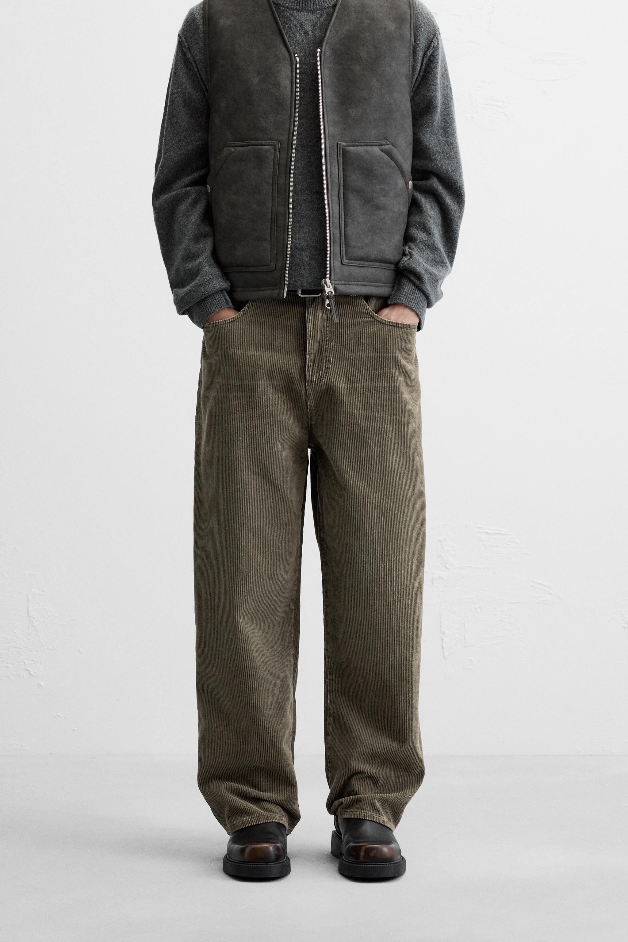 RELAXED FIT CORDUROY TROUSERS