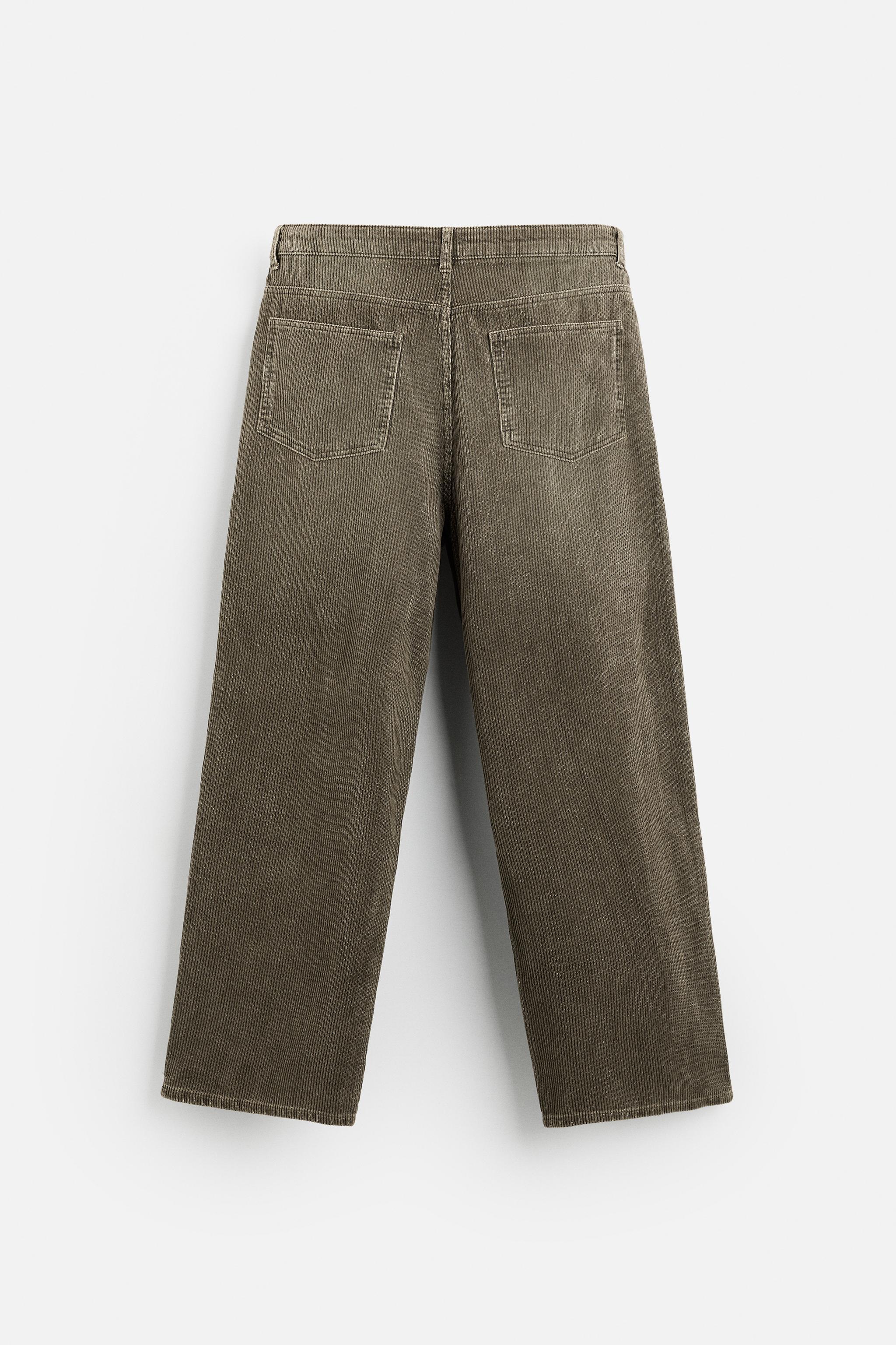 RELAXED FIT CORDUROY TROUSERS