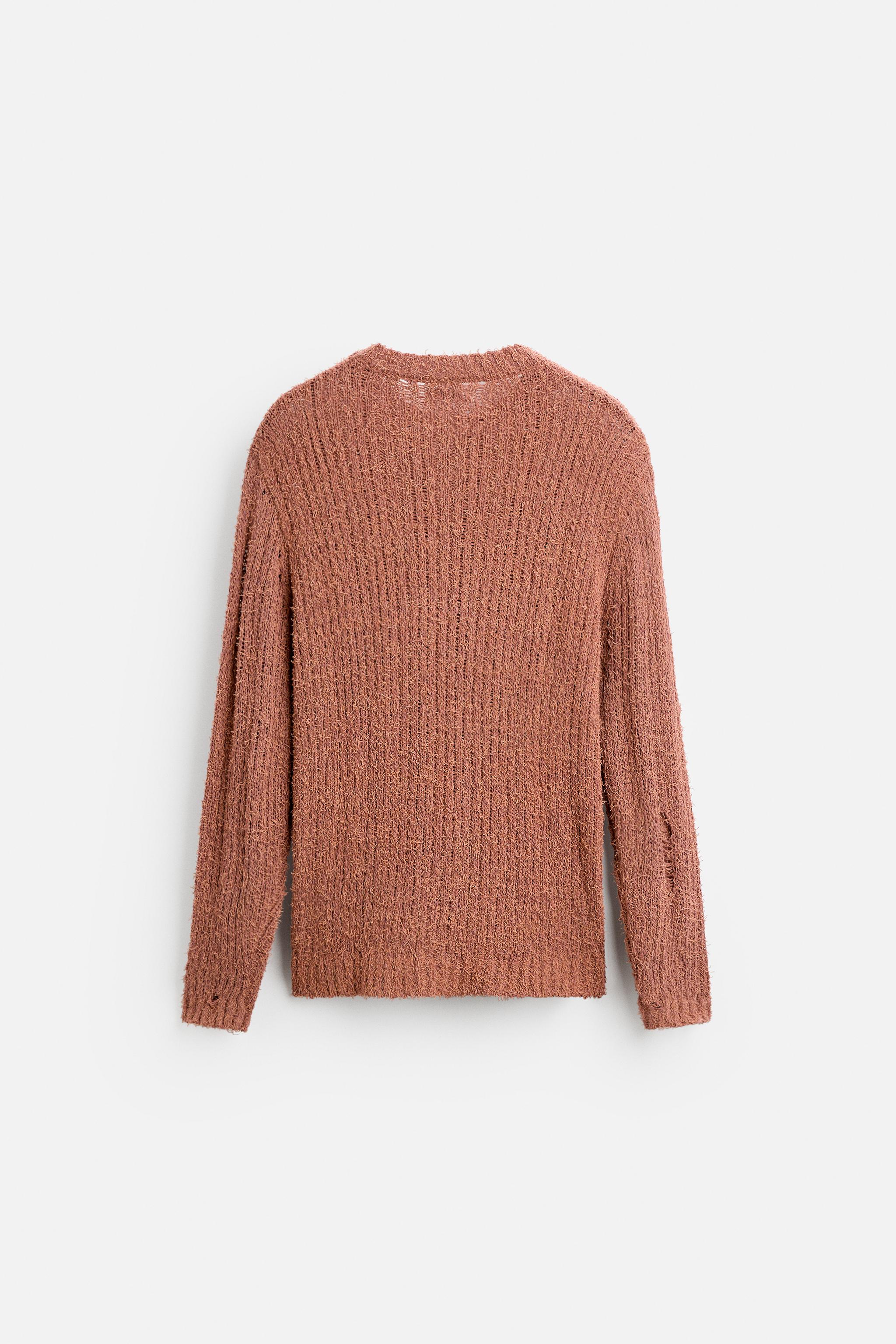 RIPPED-EFFECT SWEATER