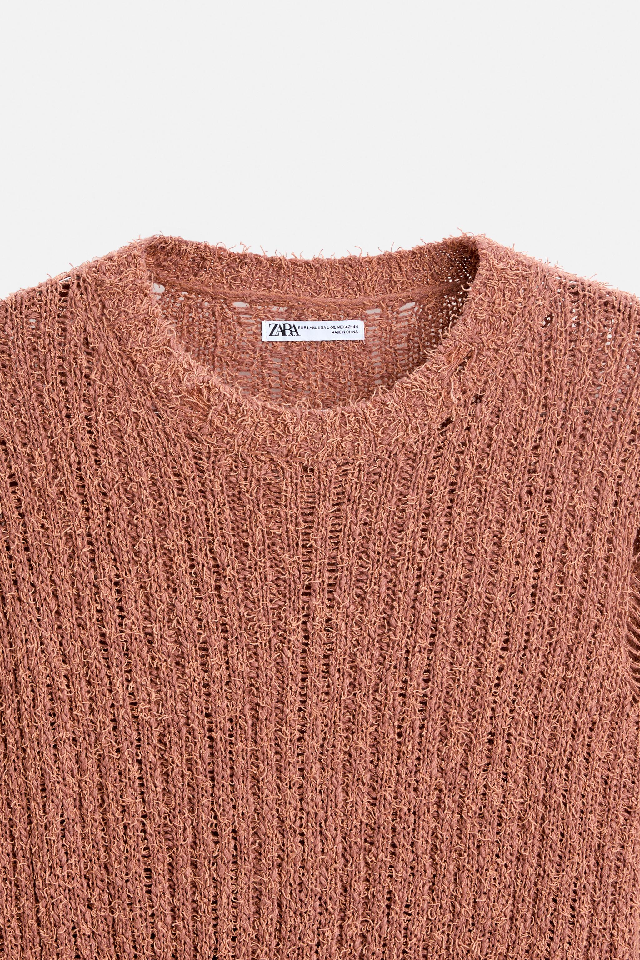 RIPPED-EFFECT SWEATER