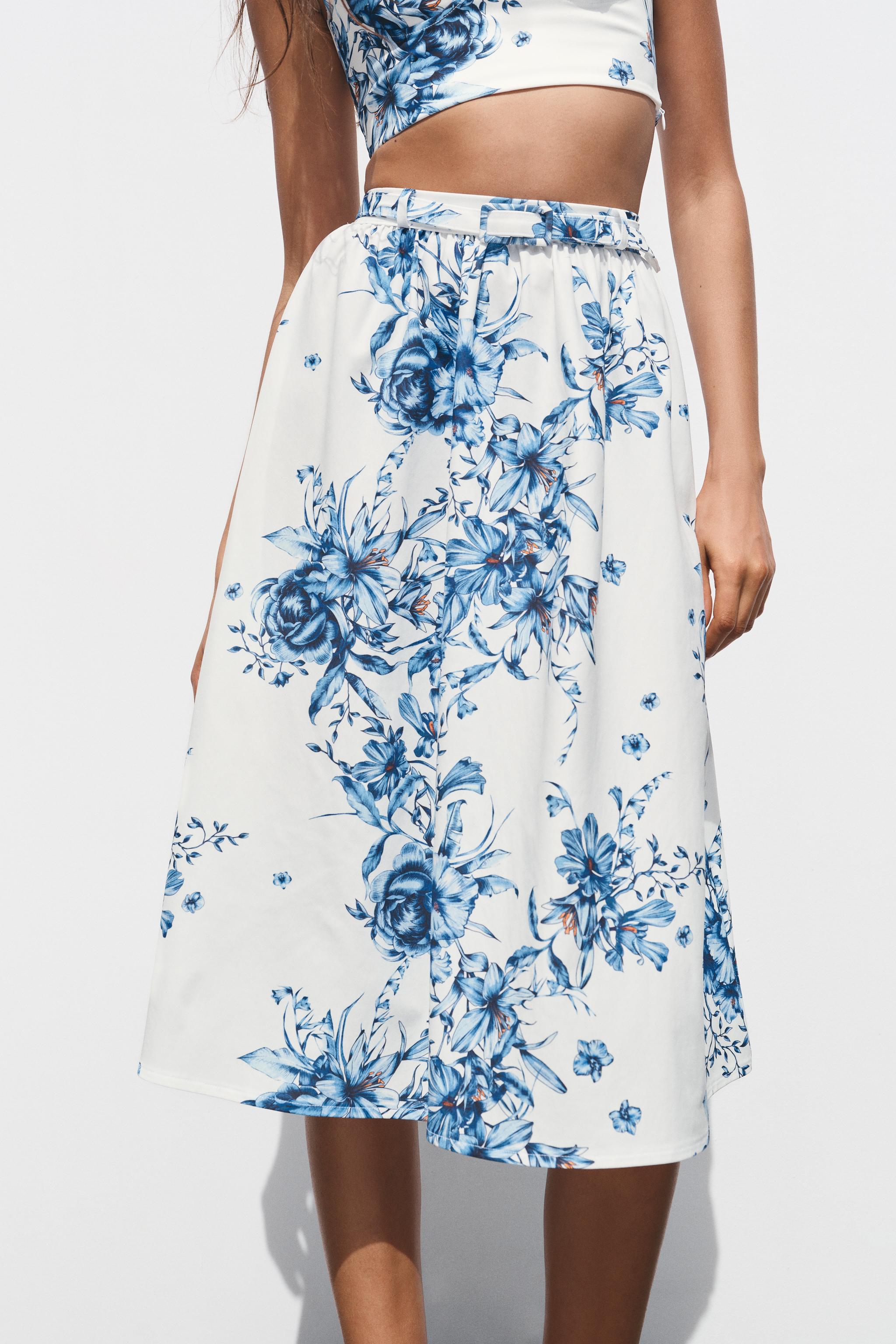 PRINTED MAXI SKIRT
