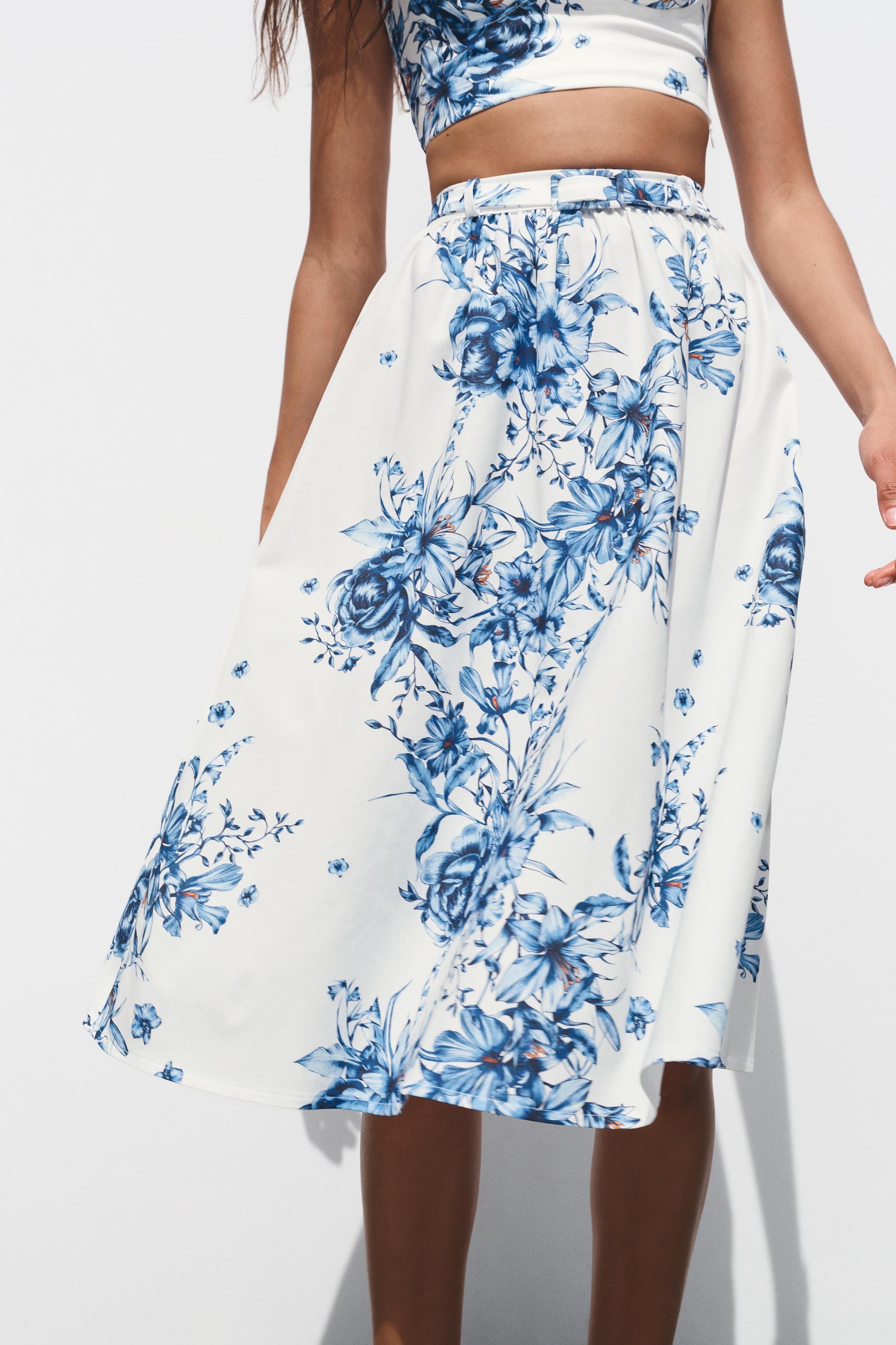 PRINTED MAXI SKIRT