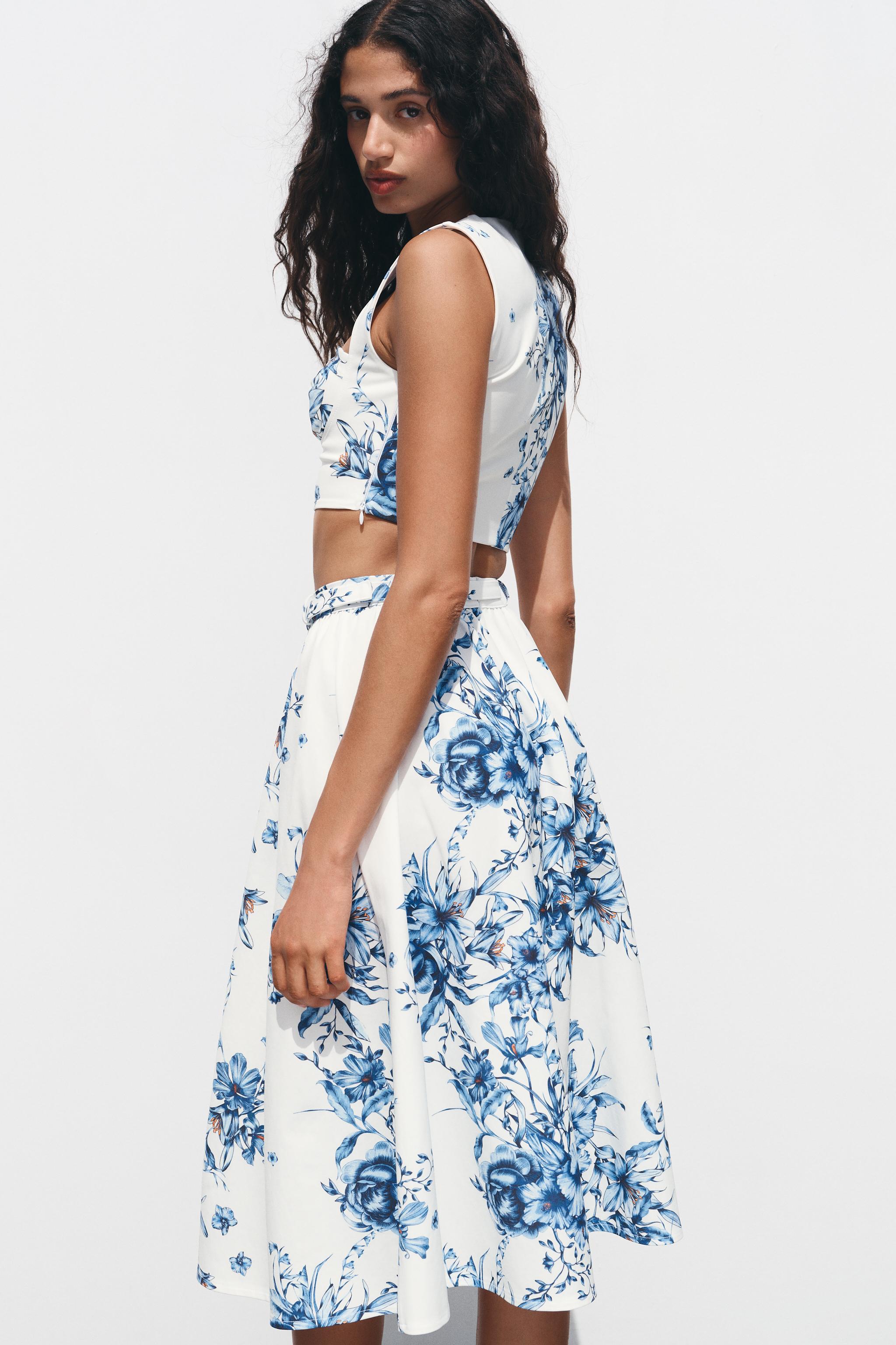 PRINTED MAXI SKIRT