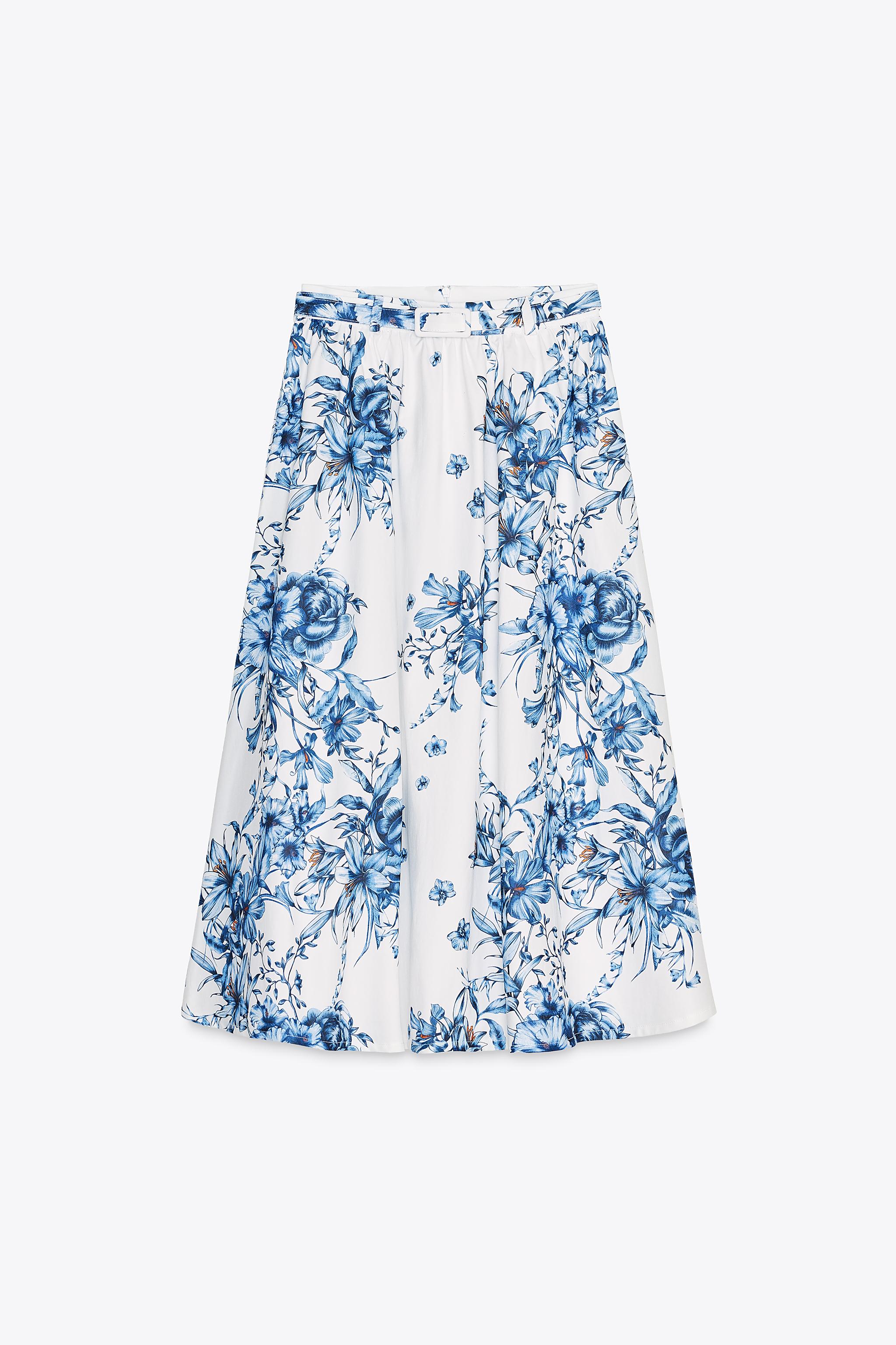 PRINTED MAXI SKIRT