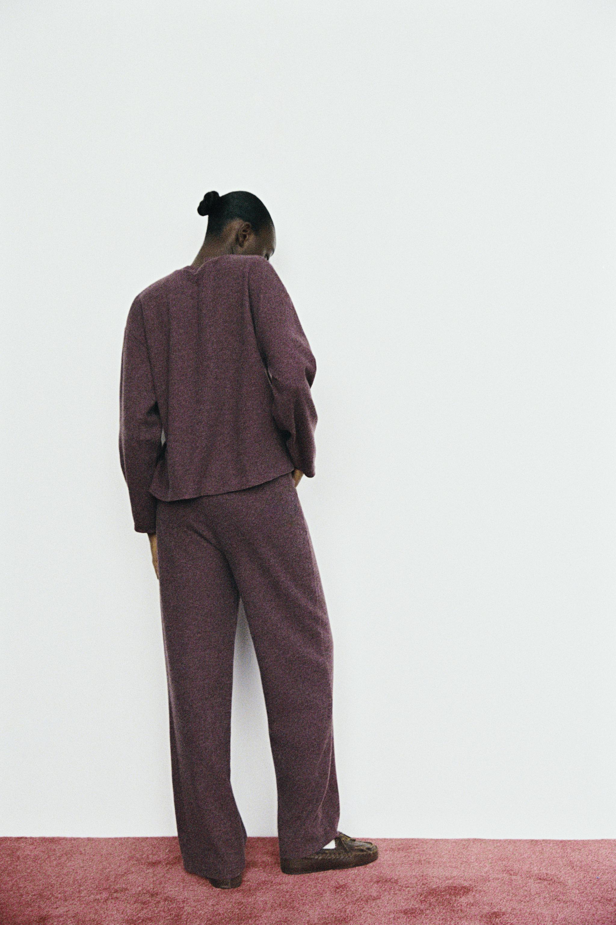 SOFT STRAIGHT-LEG TROUSERS