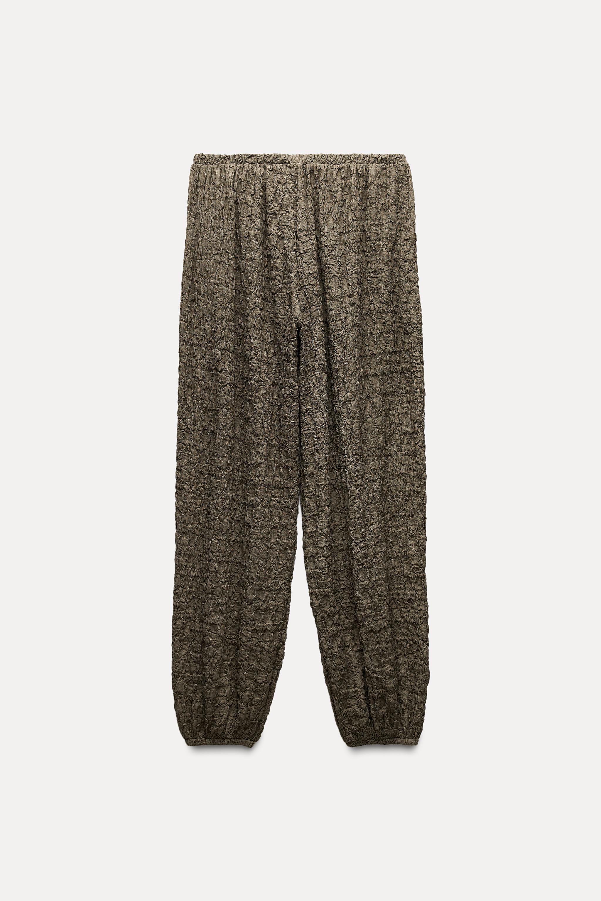 TEXTURED TROUSERS