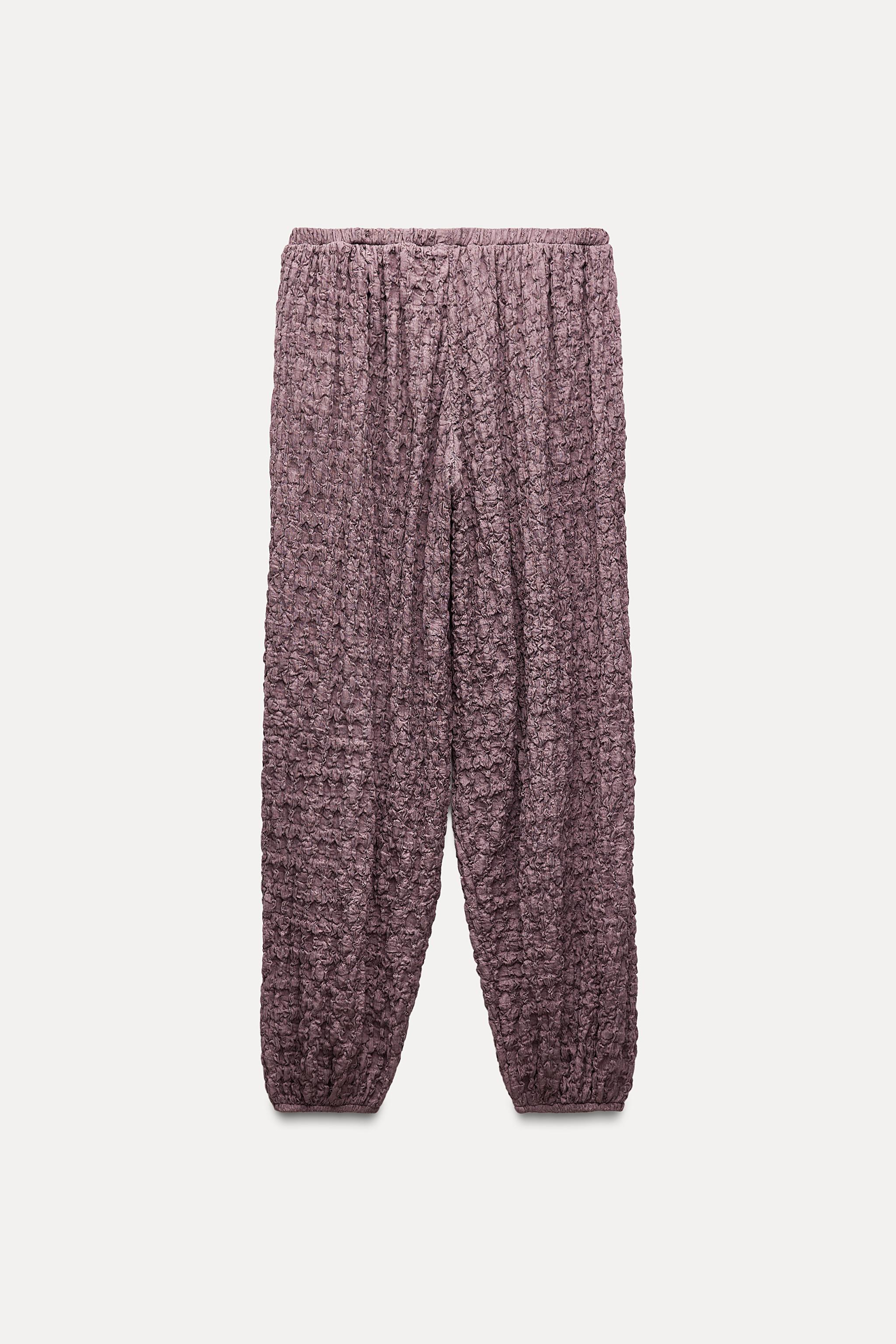 TEXTURED TROUSERS