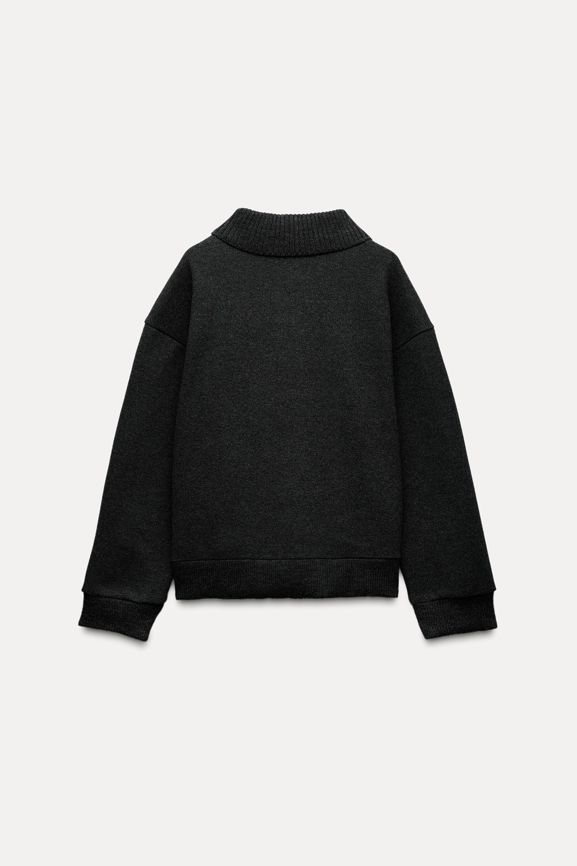 SOFT POLO COLLAR SWEATSHIRT