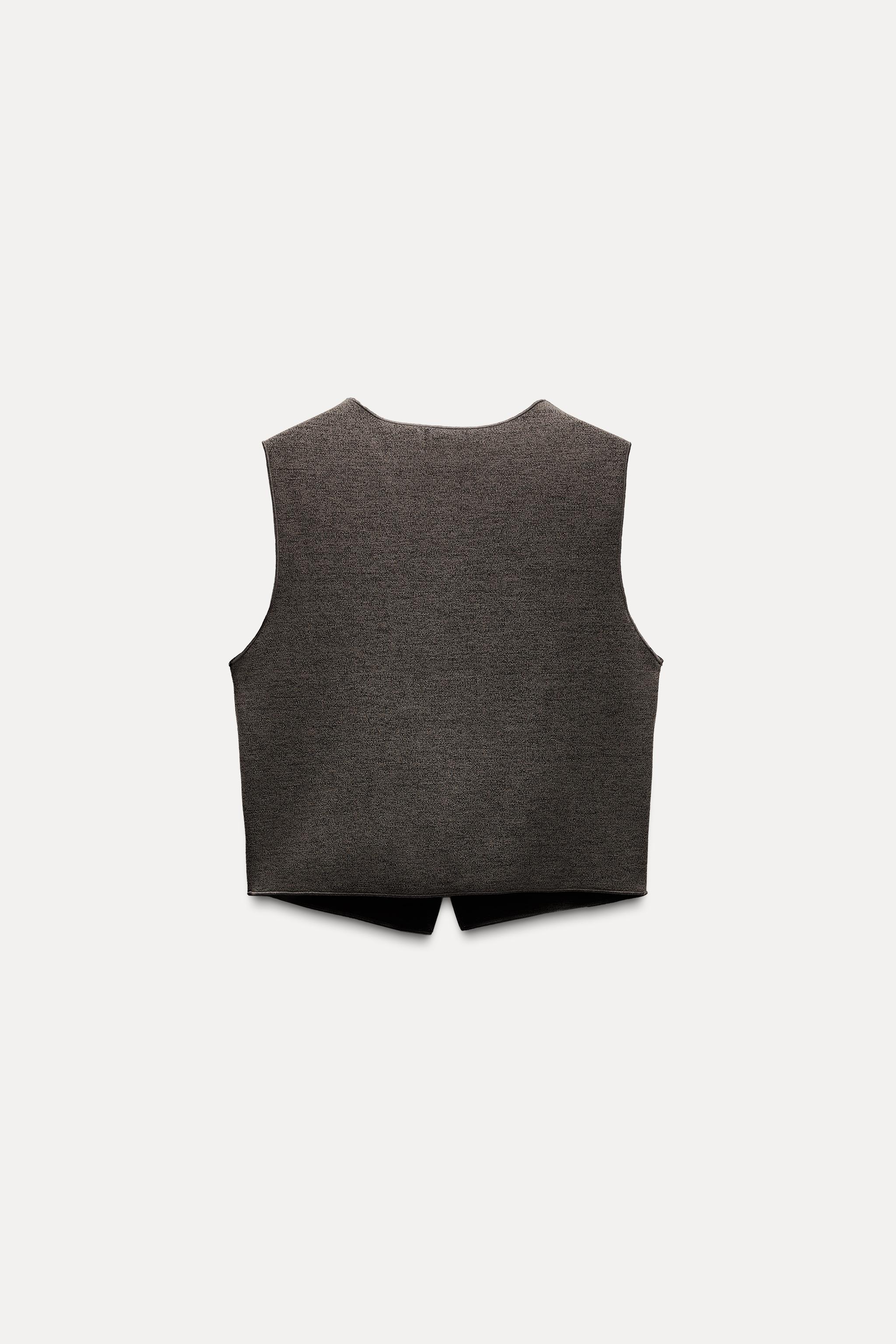 STRETCH KNIT VEST TOP