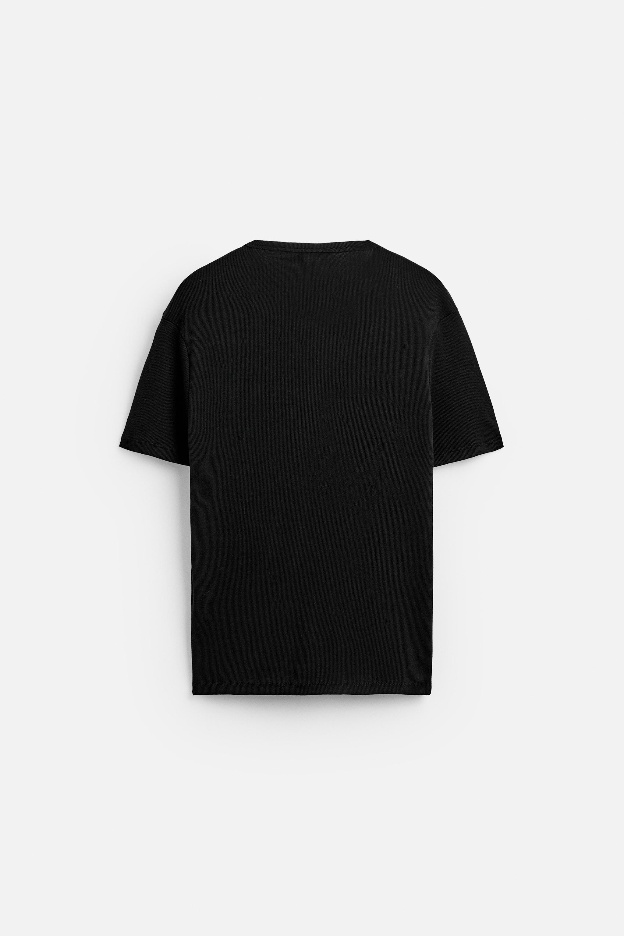 BASIC RIBBED T-SHIRT