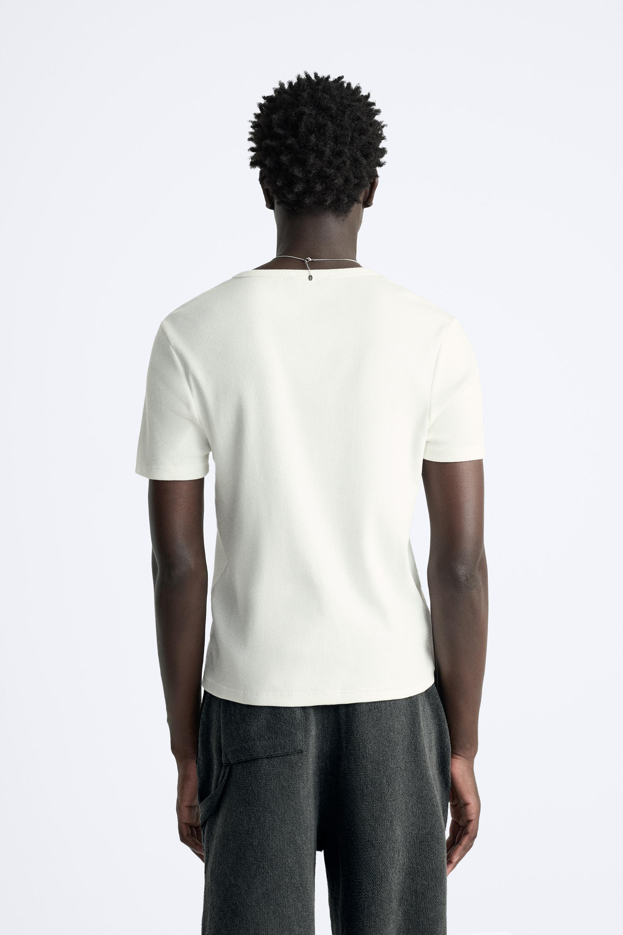 BASIC RIBBED T-SHIRT