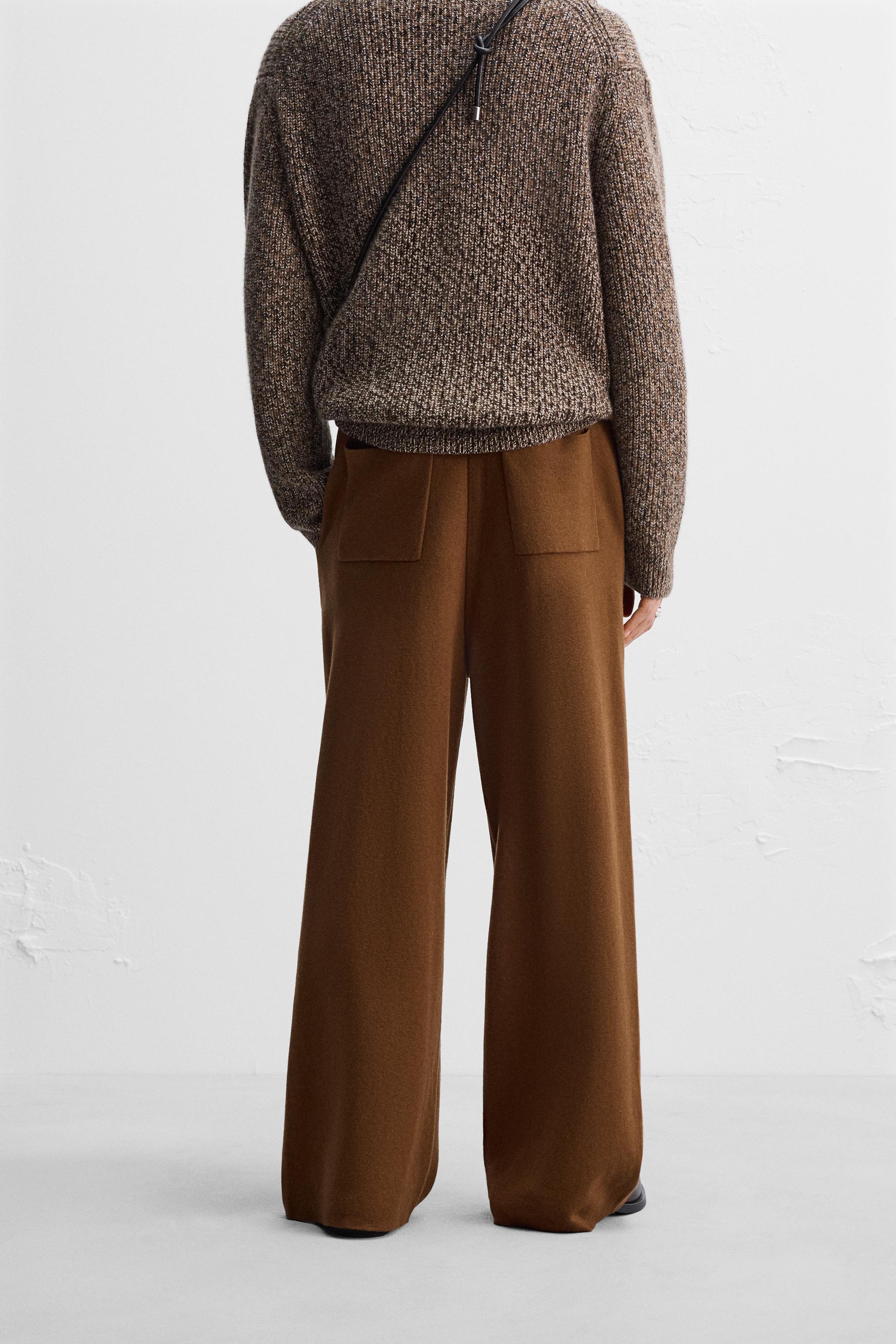 NANUSHKA X ZARA BELTED KNIT TROUSERS