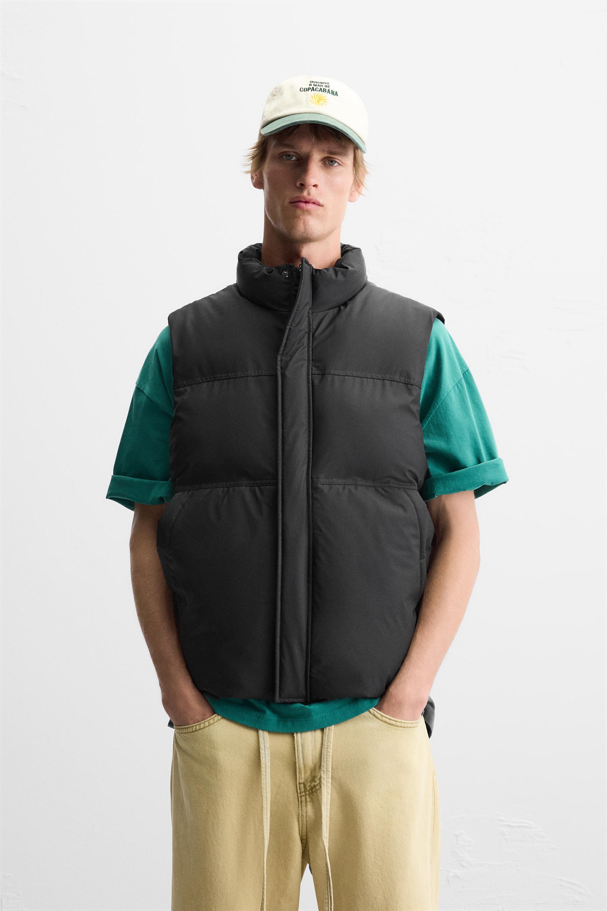 RUBBERISED PUFFER GILET