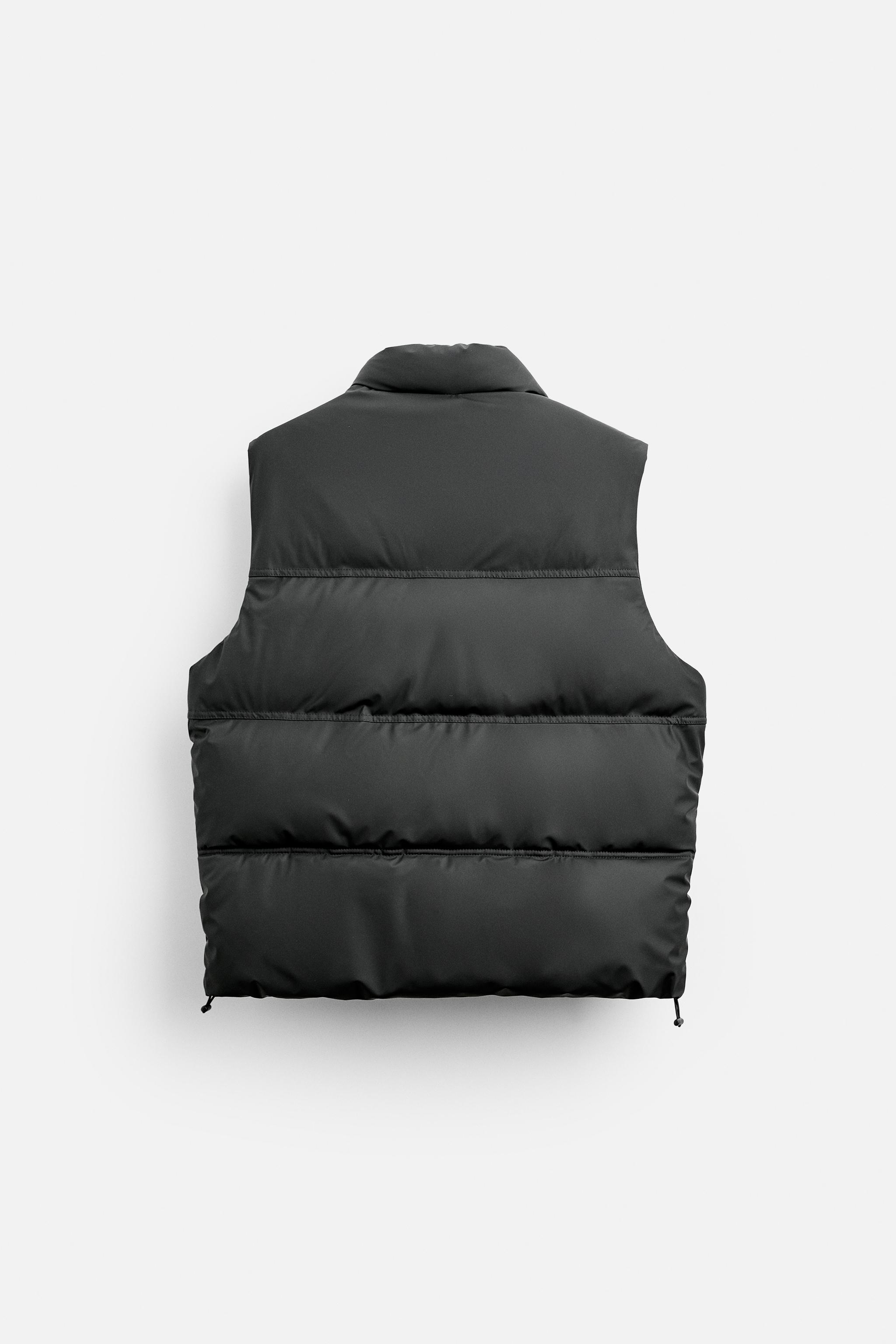 RUBBERISED PUFFER GILET