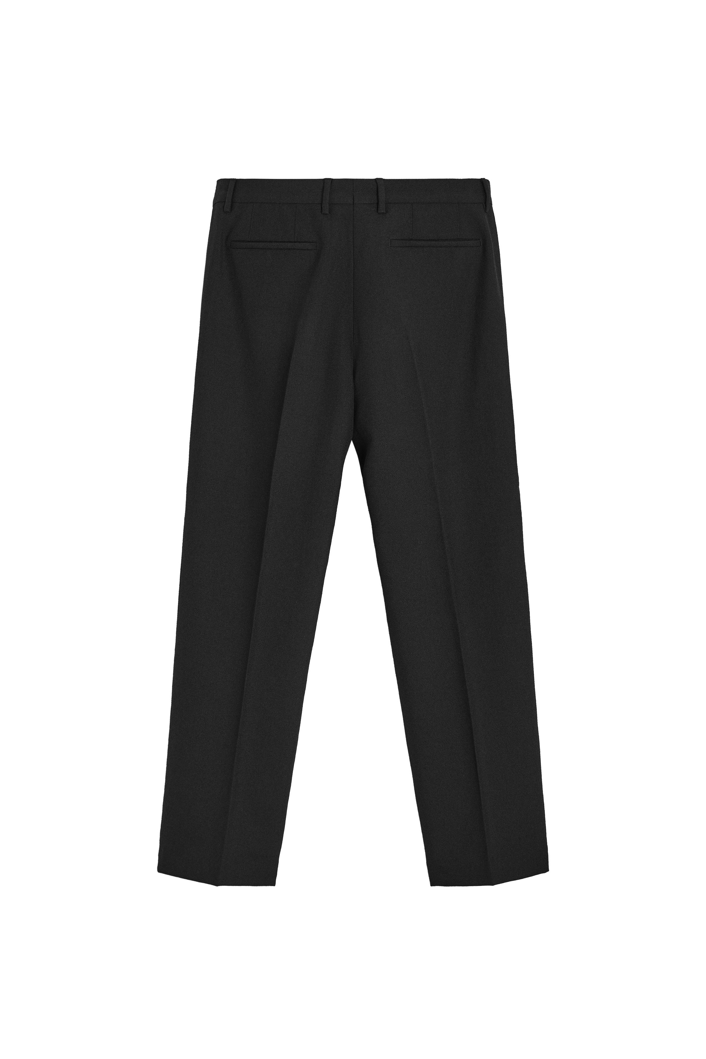 REGULAR FIT WOOL TROUSERS