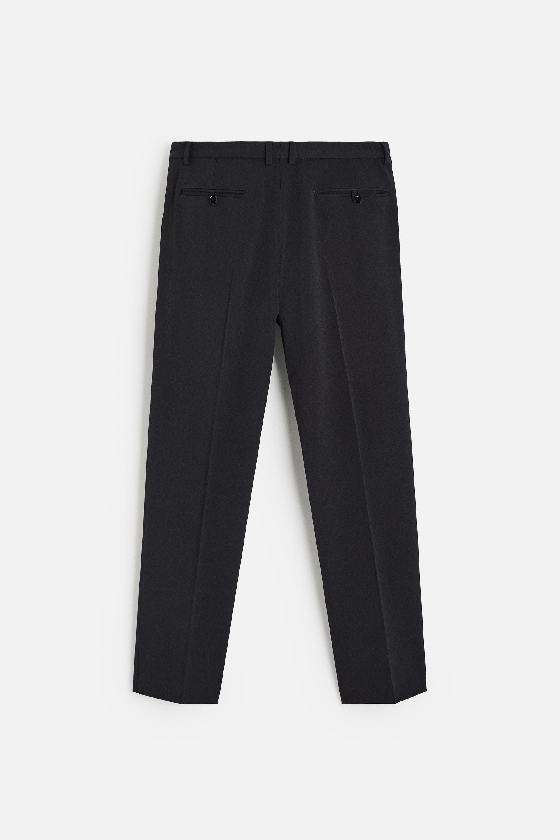 100% WOOL SUIT TROUSERS