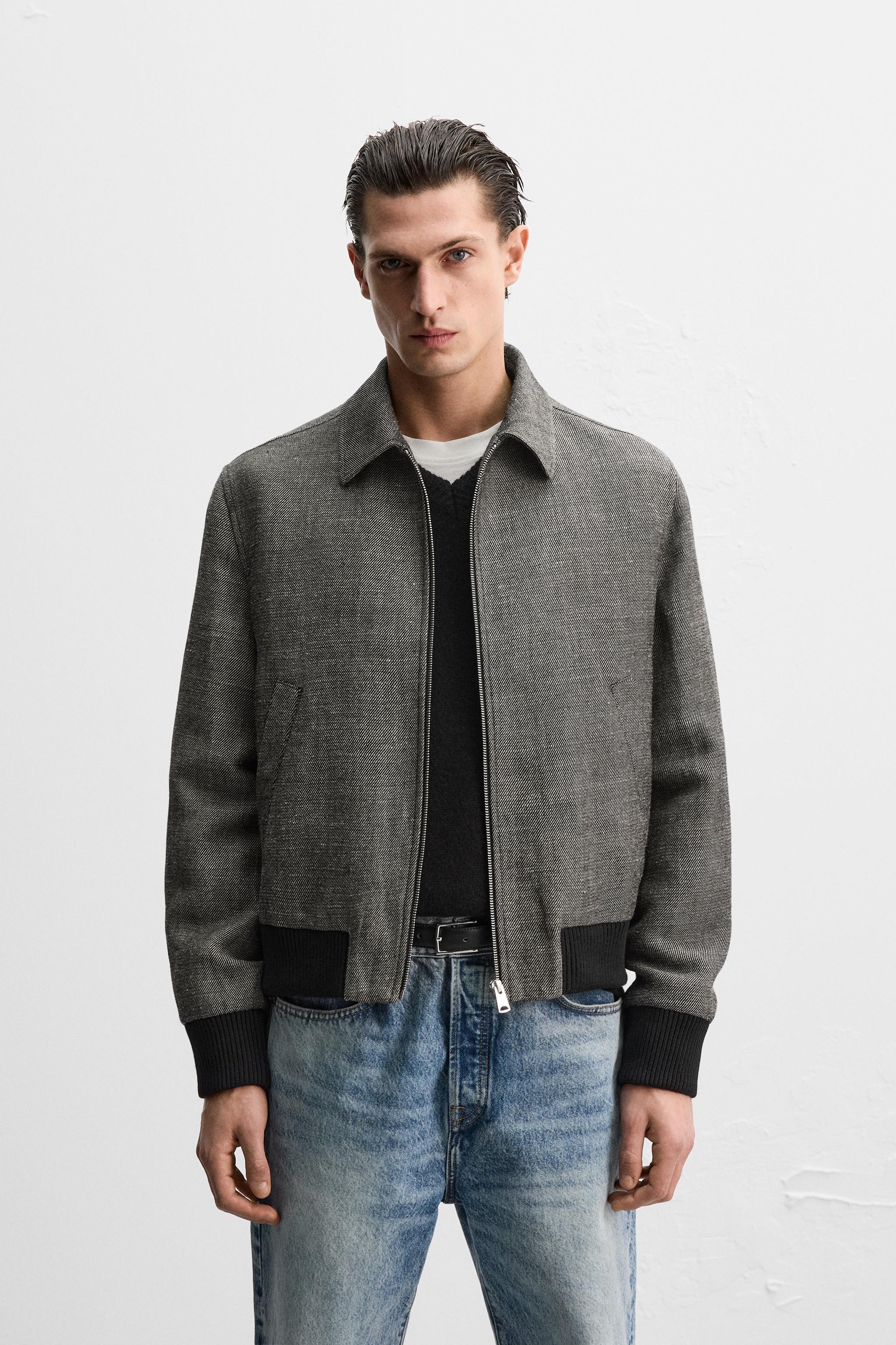 LINEN AND WOOL JACKET