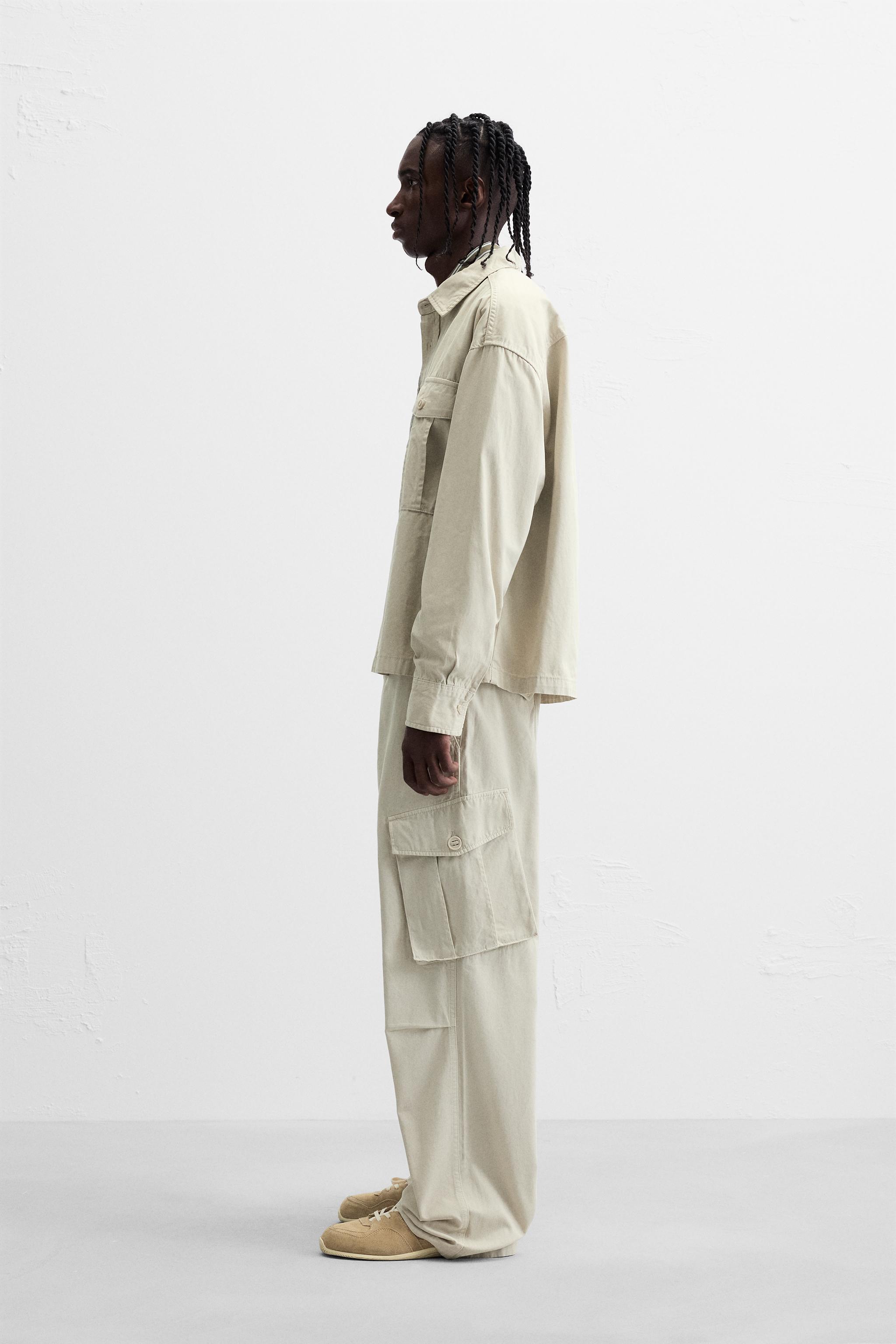 RELAXED FIT CARGO TROUSERS