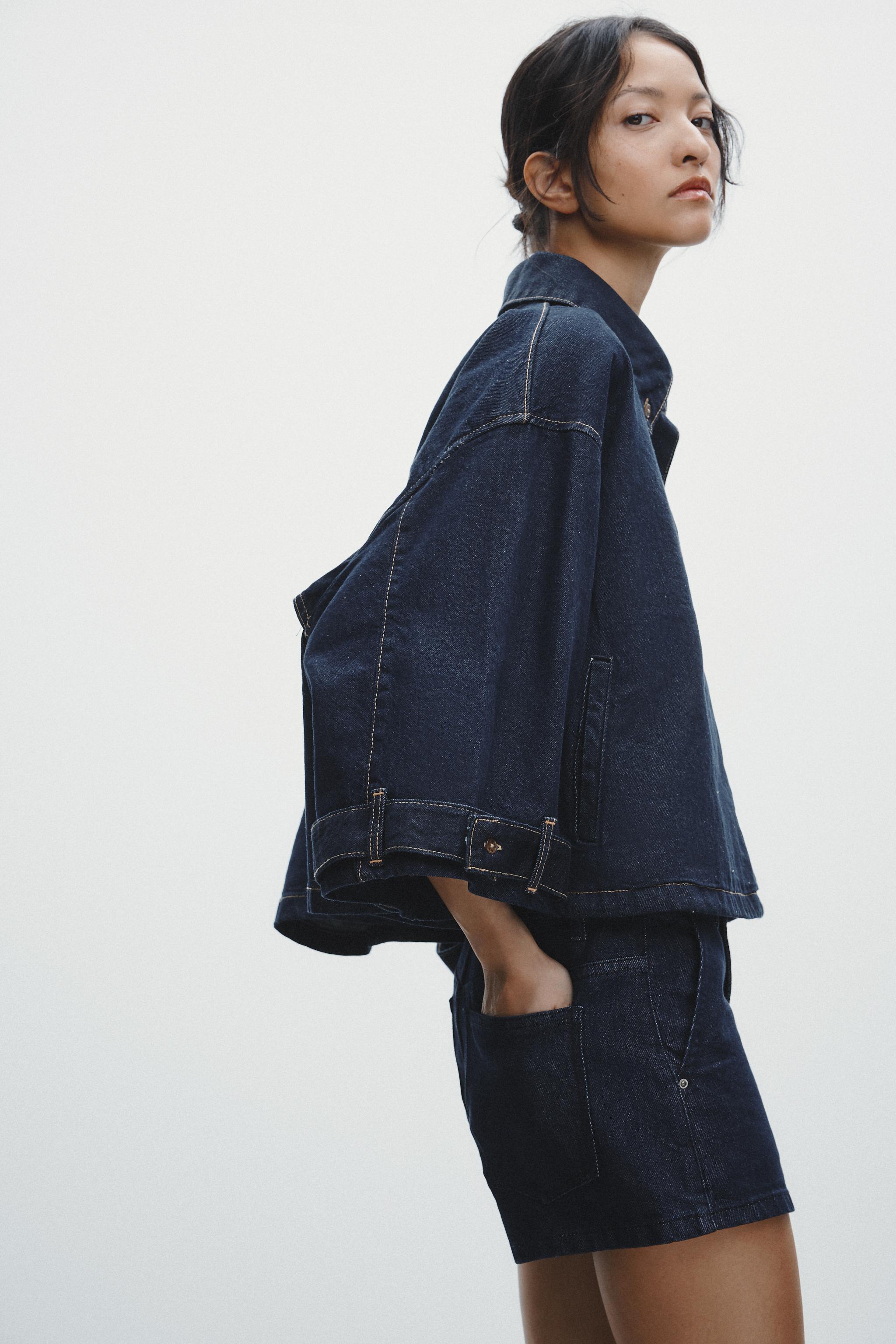 DENIM CHINO SHORTS
