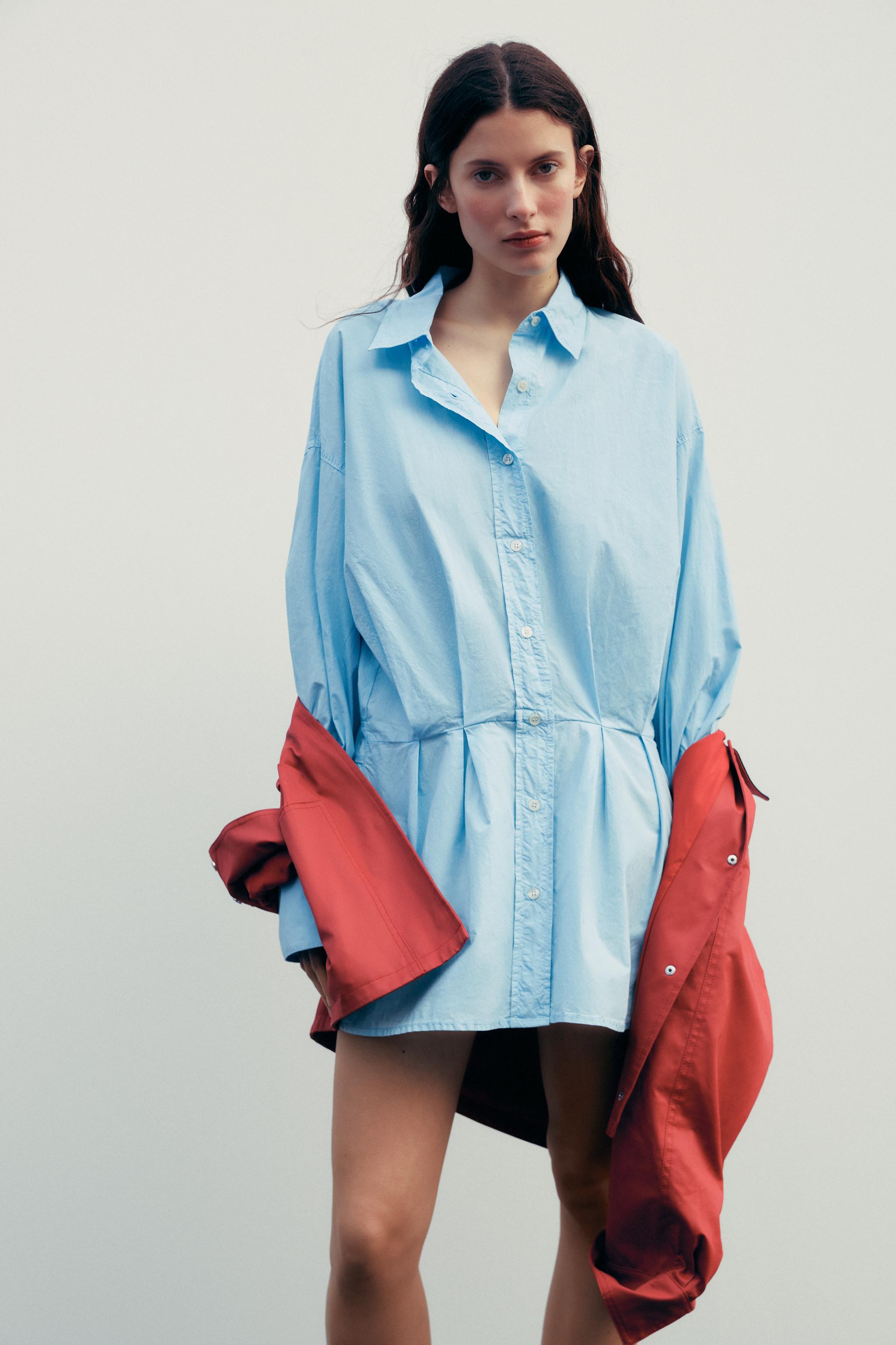 BOX PLEAT SHIRT DRESS