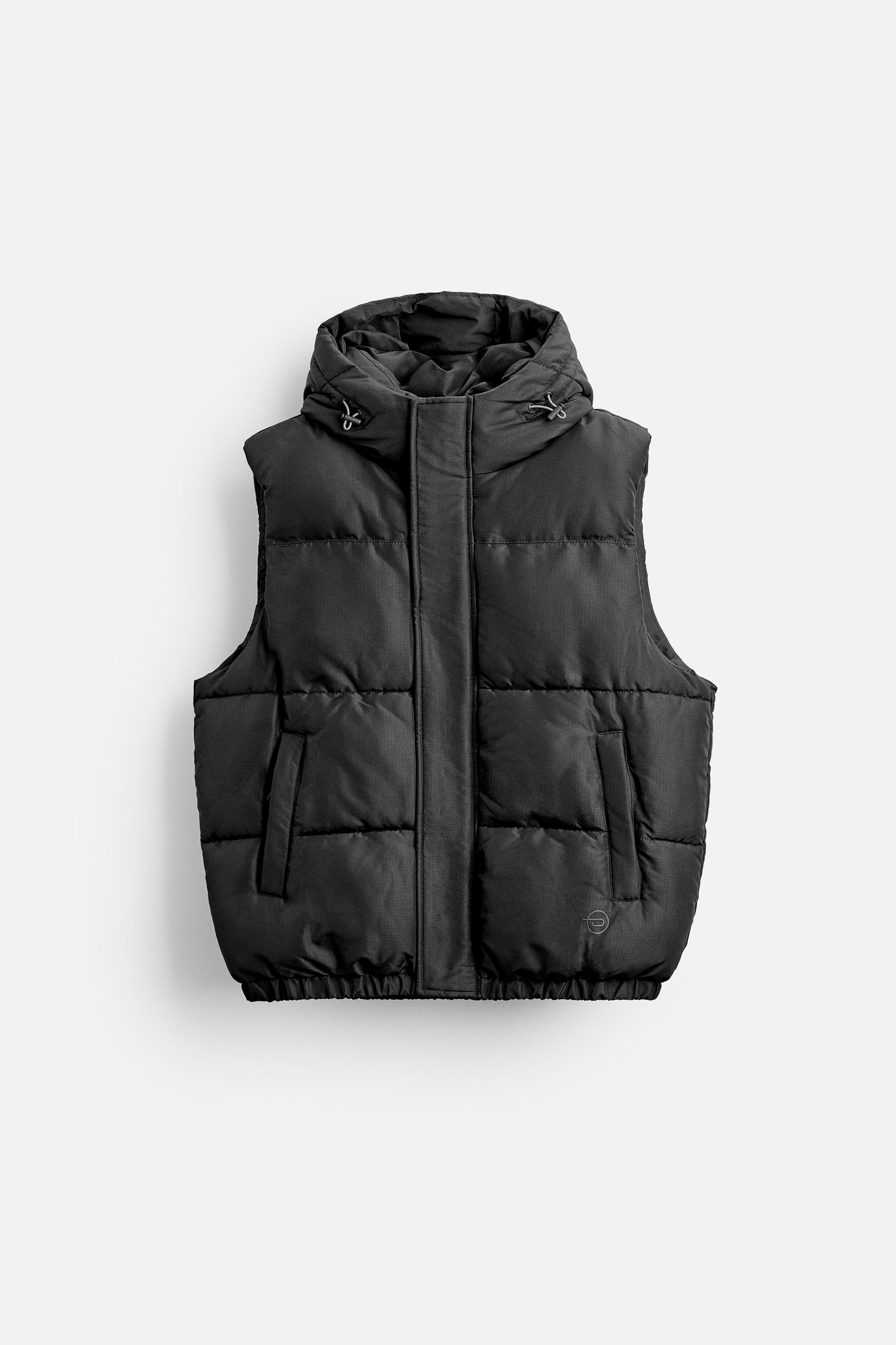 PADDED GILET WITH HOOD