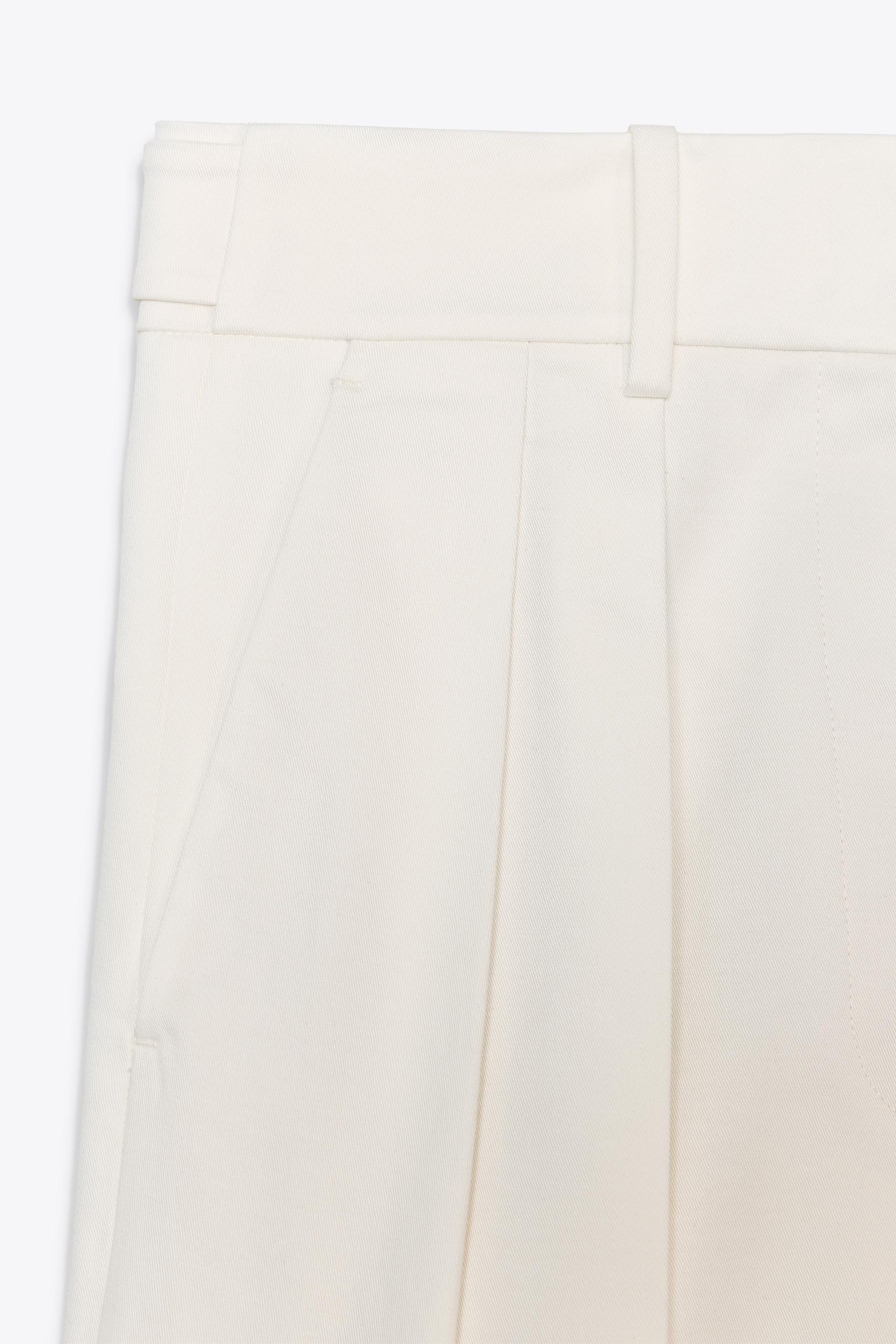 ZW COLLECTION TWILL DARTED TROUSERS