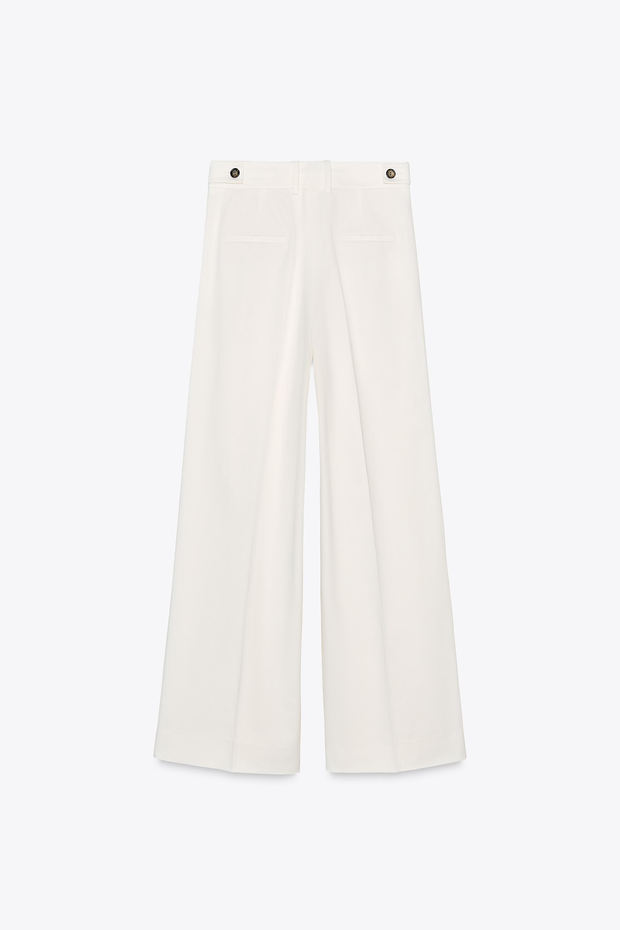 ZW COLLECTION TWILL DARTED TROUSERS