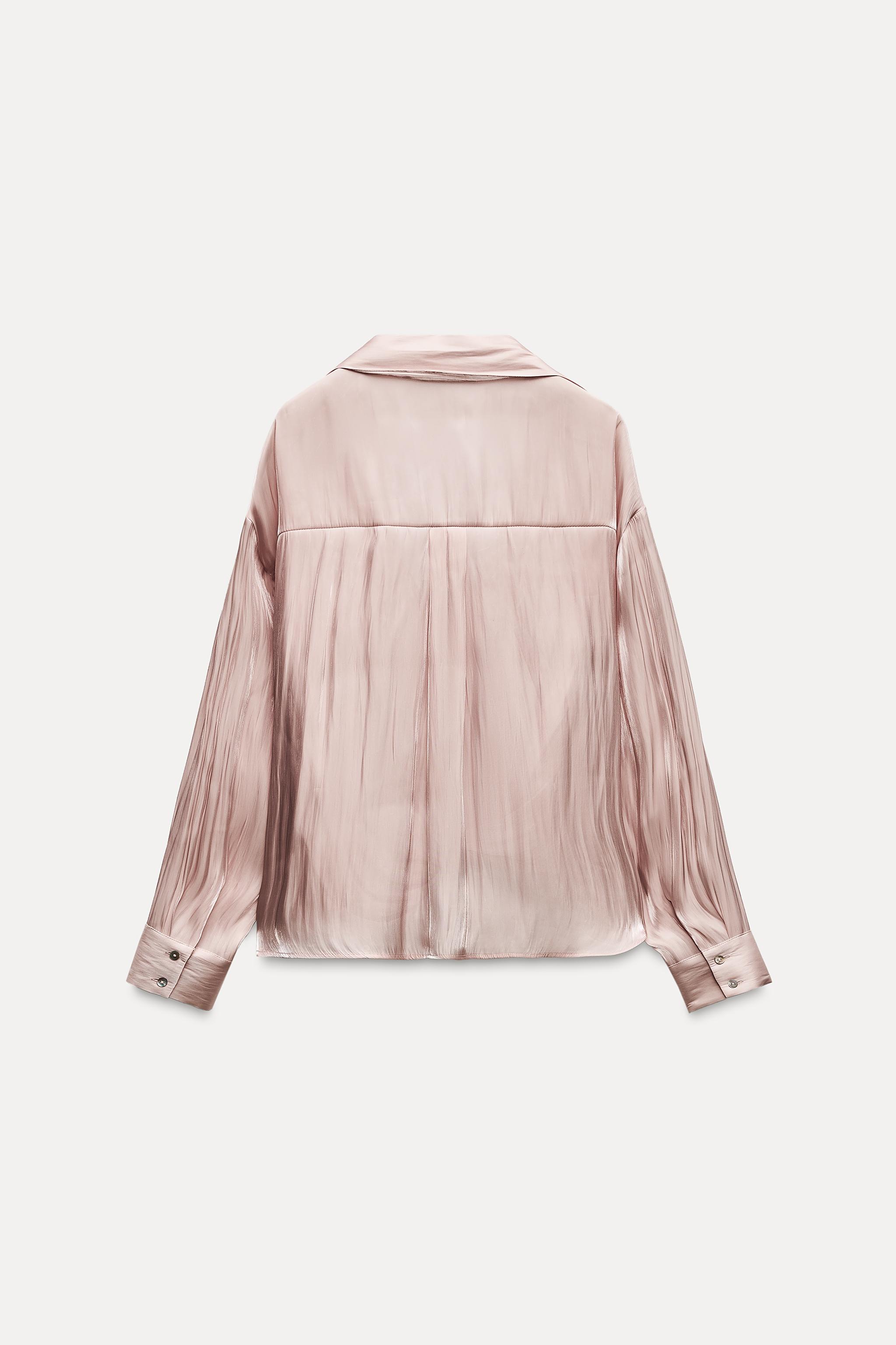 SATIN SHIRT WITH KNOT